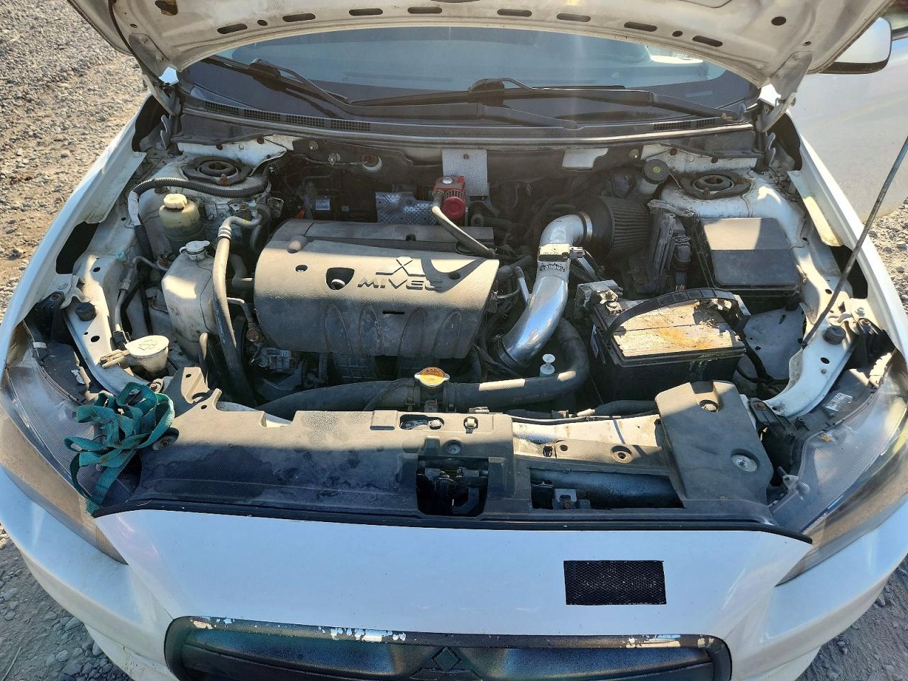 2013 Mitsubishi Lancer Gt White vin: JA32U8FW6DU005806