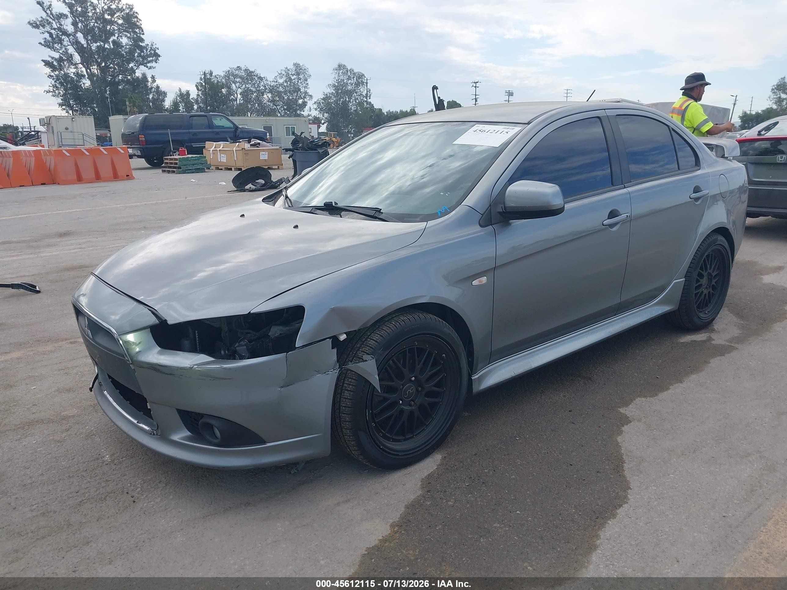 2014 Mitsubishi Lancer Gt Gray vin: JA32U8FW6EU010893