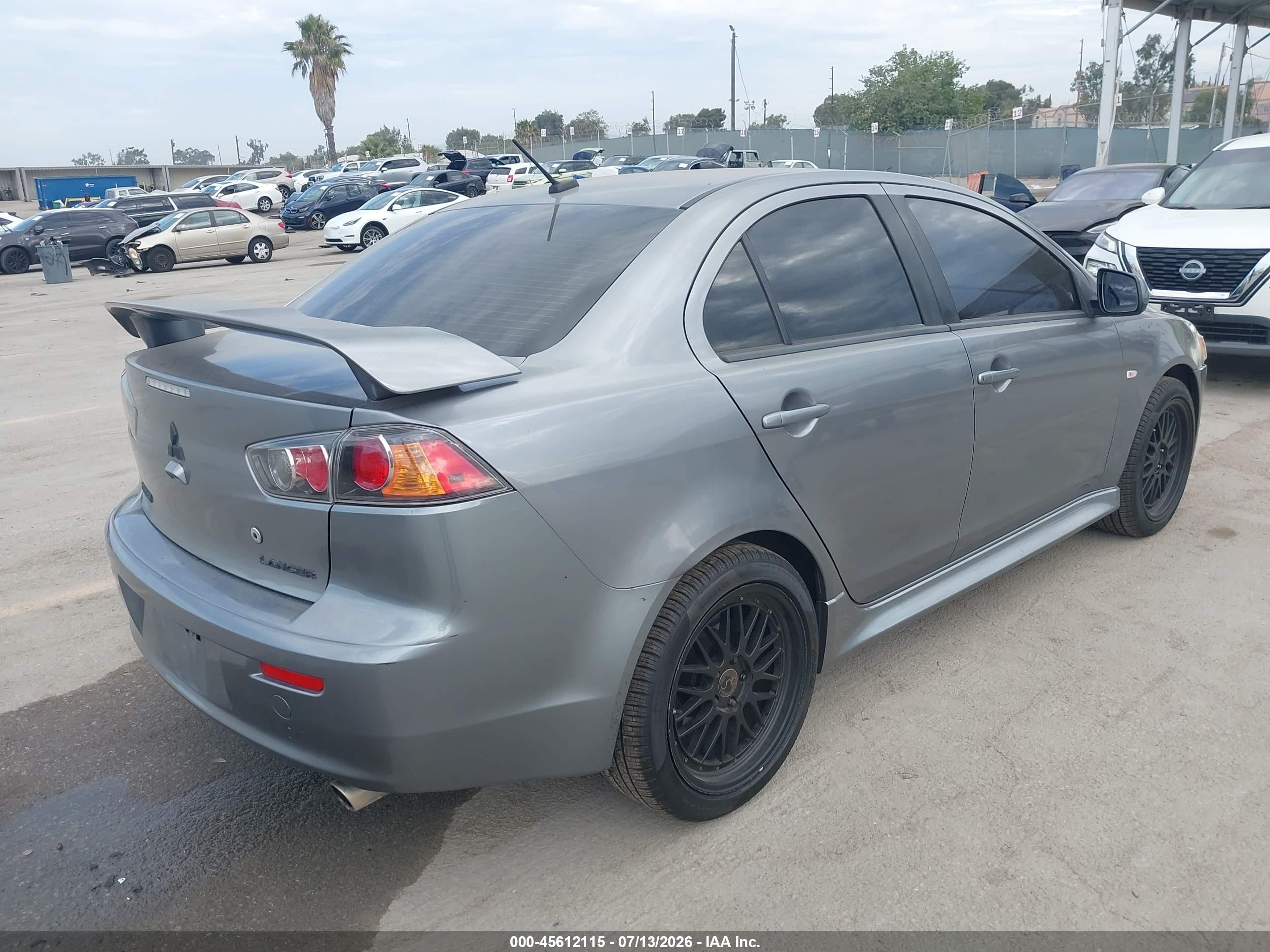 2014 Mitsubishi Lancer Gt Gray vin: JA32U8FW6EU010893