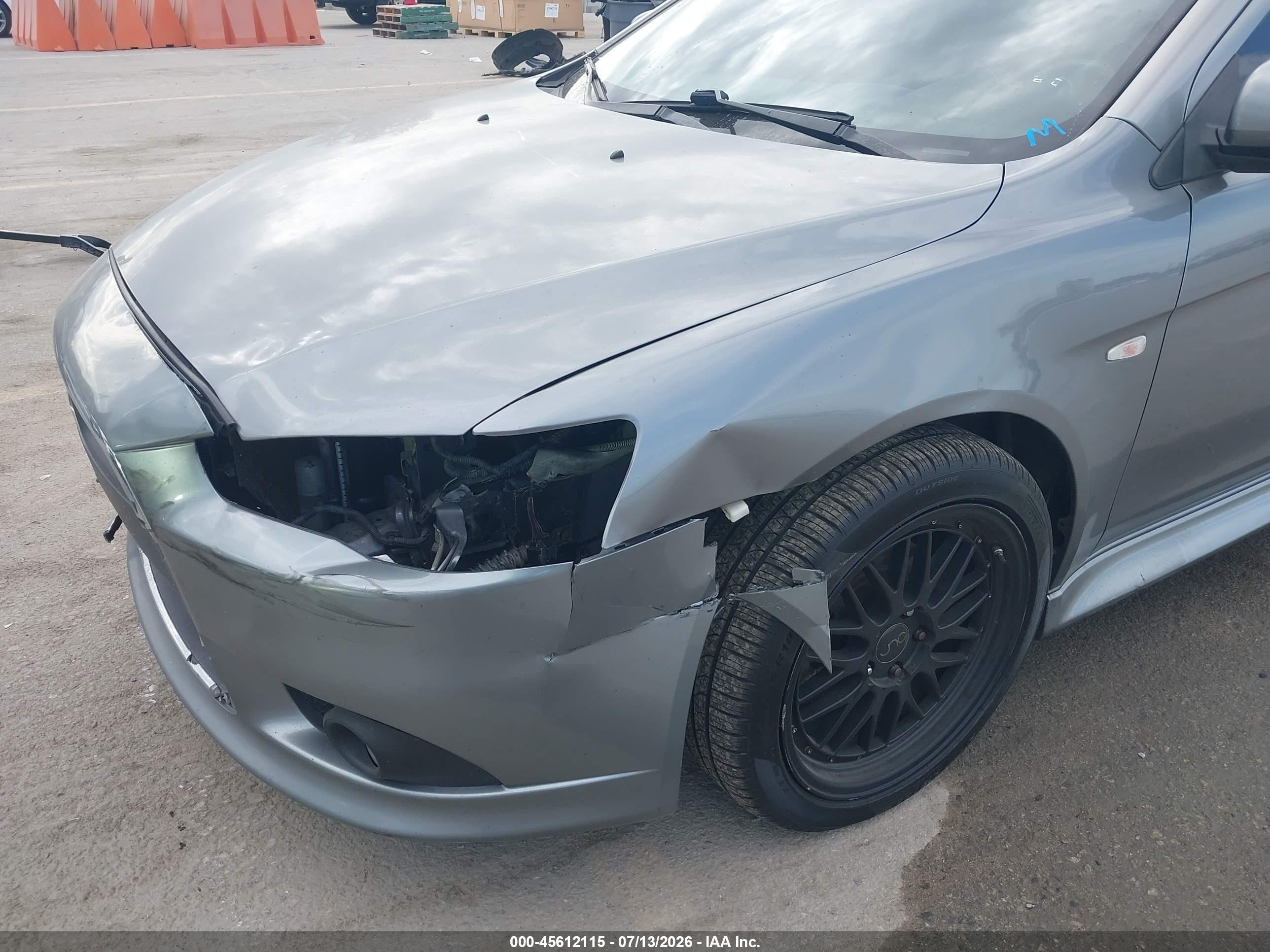 2014 Mitsubishi Lancer Gt Gray vin: JA32U8FW6EU010893
