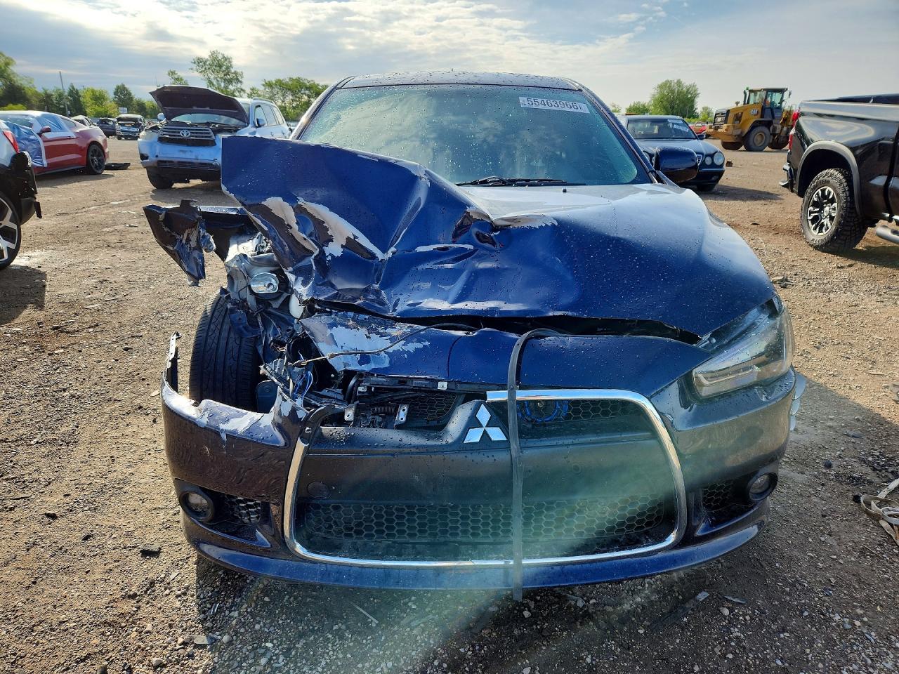 2014 Mitsubishi Lancer Gt Blue vin: JA32U8FW6EU020730