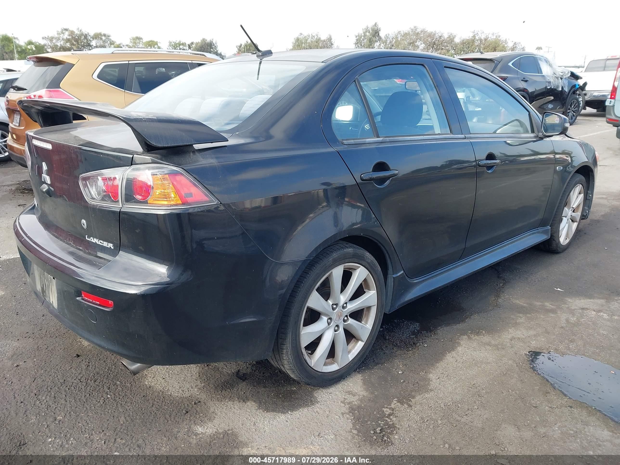 2015 Mitsubishi Lancer Gt Black vin: JA32U8FW6FU002746