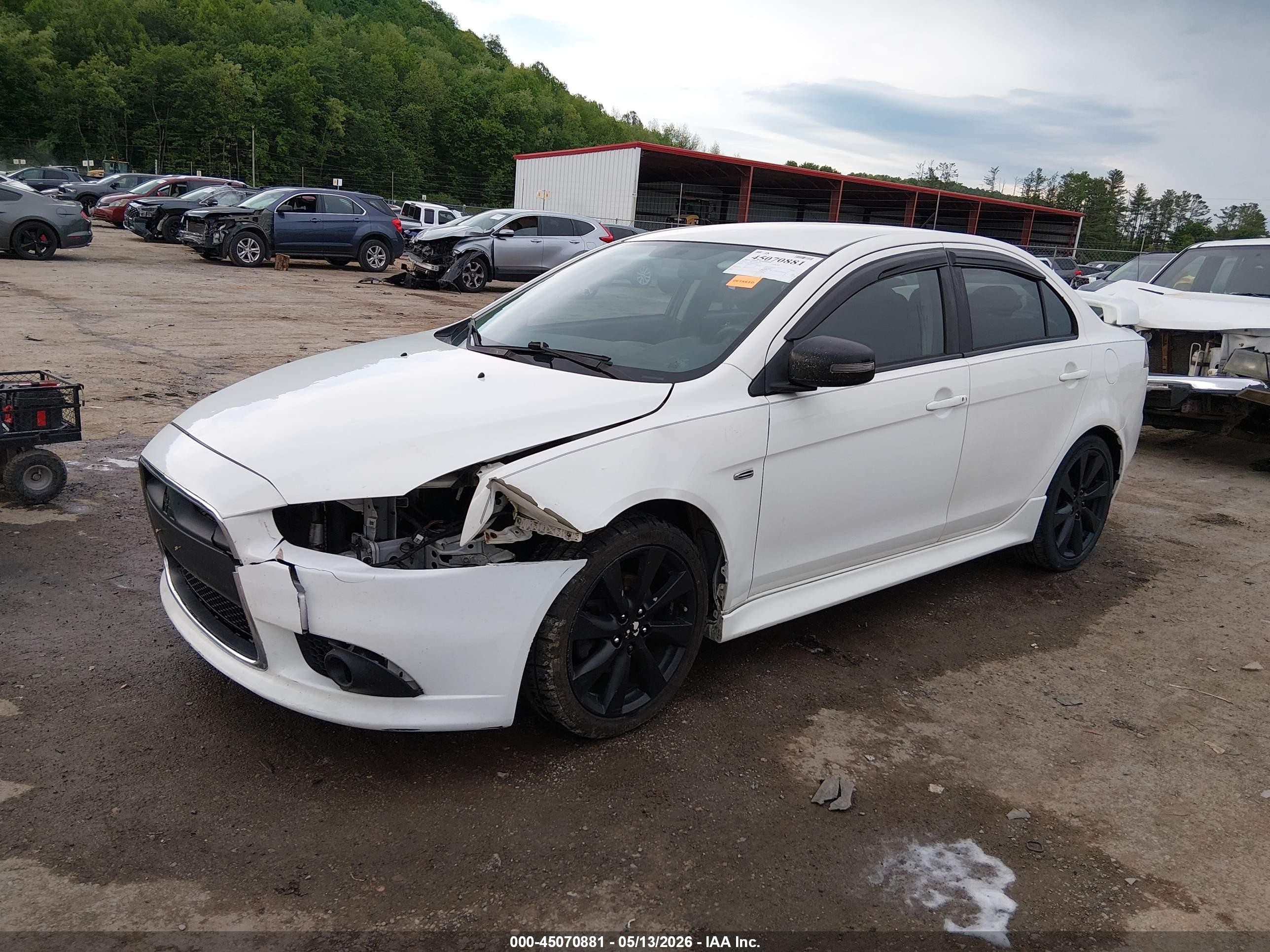 2015 Mitsubishi Lancer Gt White vin: JA32U8FW6FU021667