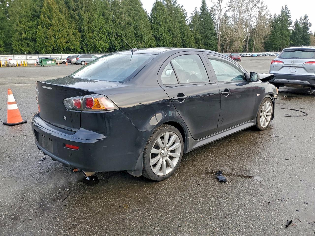 2011 Mitsubishi Lancer Gts Black vin: JA32U8FW7BU006847