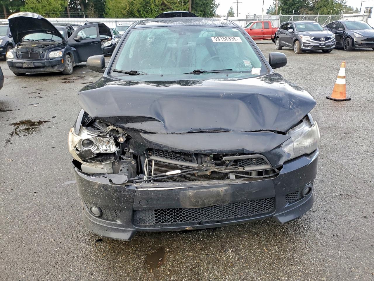 2011 Mitsubishi Lancer Gts Black vin: JA32U8FW7BU006847