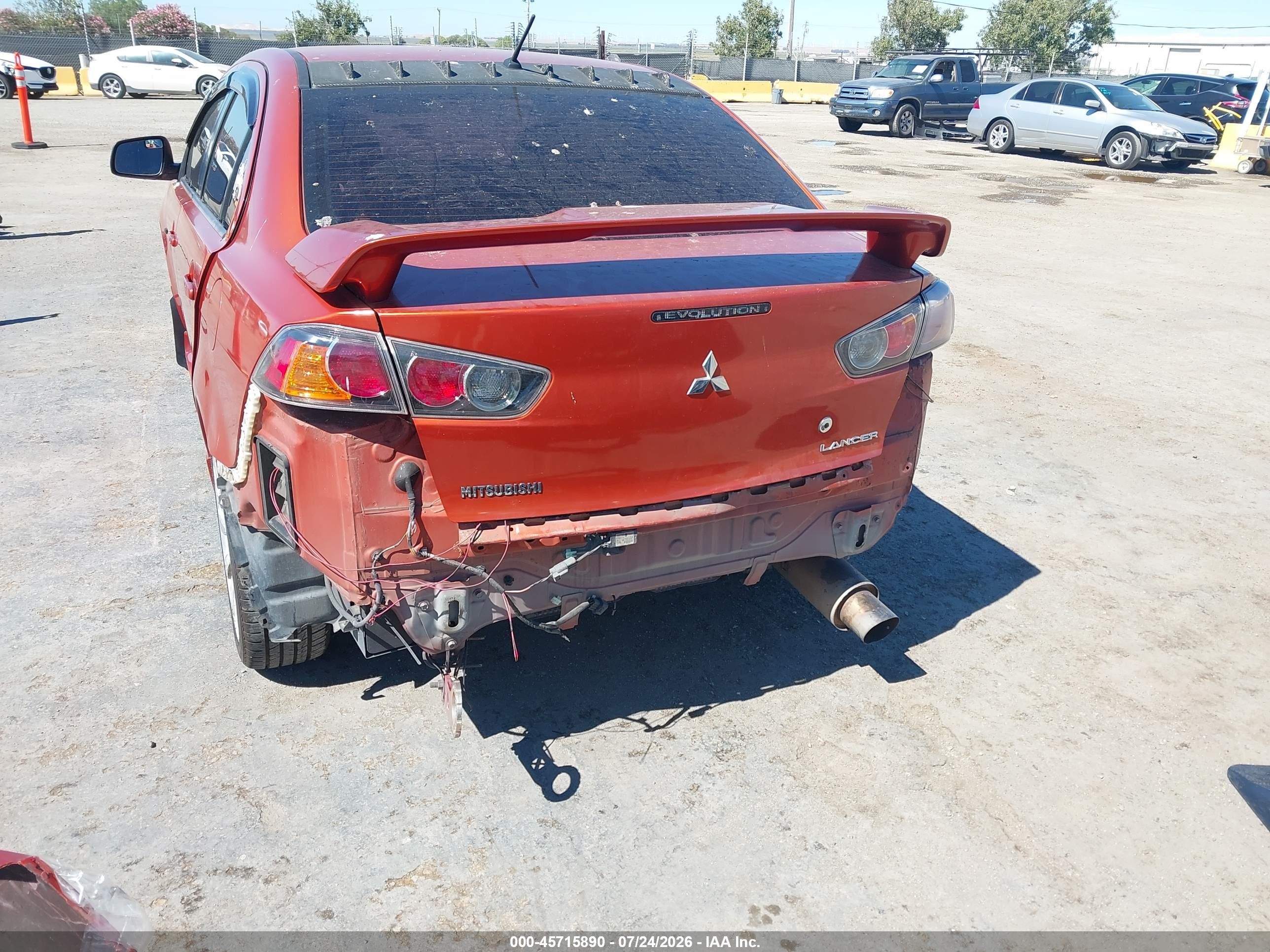 2011 Mitsubishi Lancer Gts Orange vin: JA32U8FW7BU041534