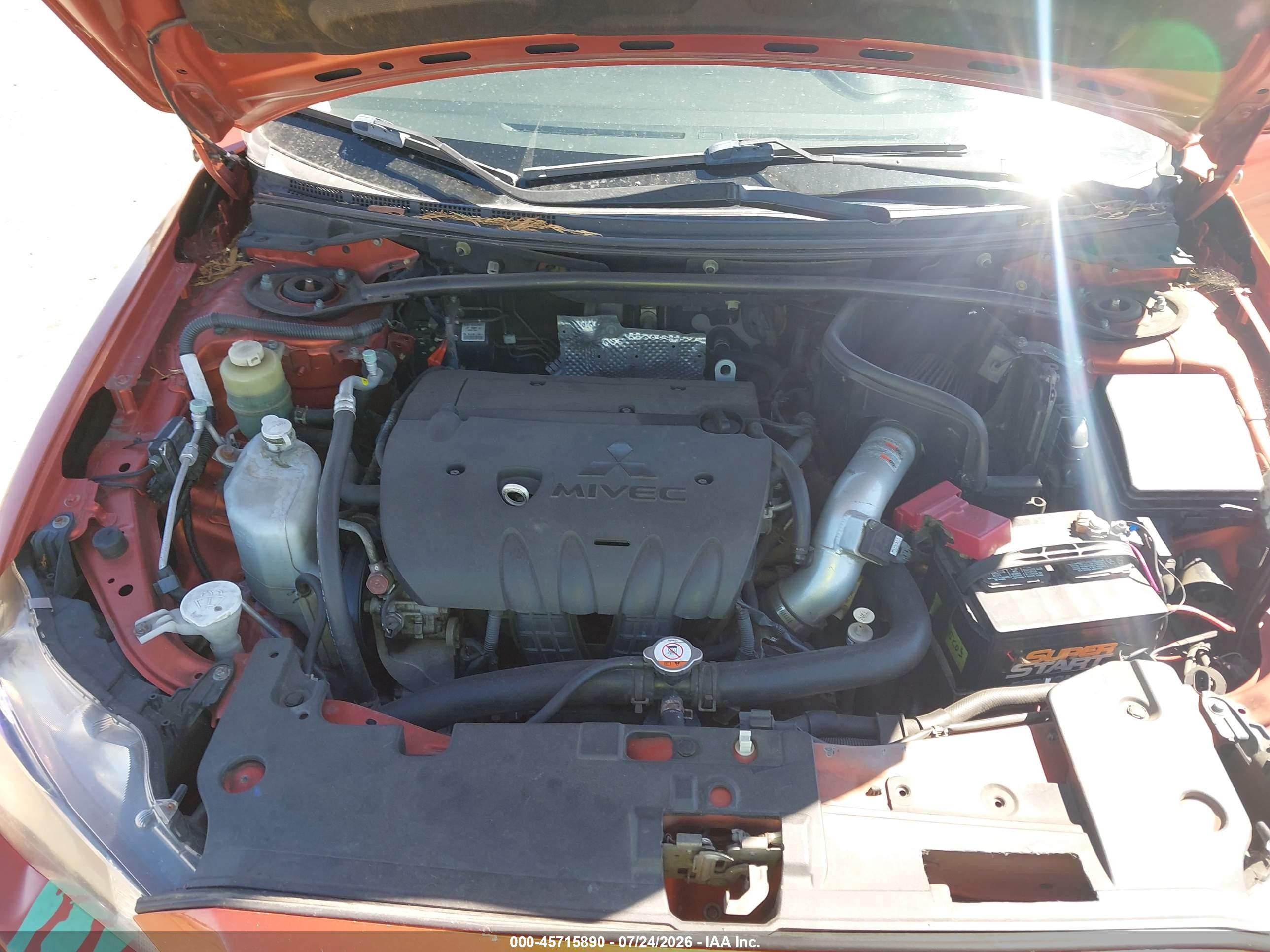 2011 Mitsubishi Lancer Gts Orange vin: JA32U8FW7BU041534