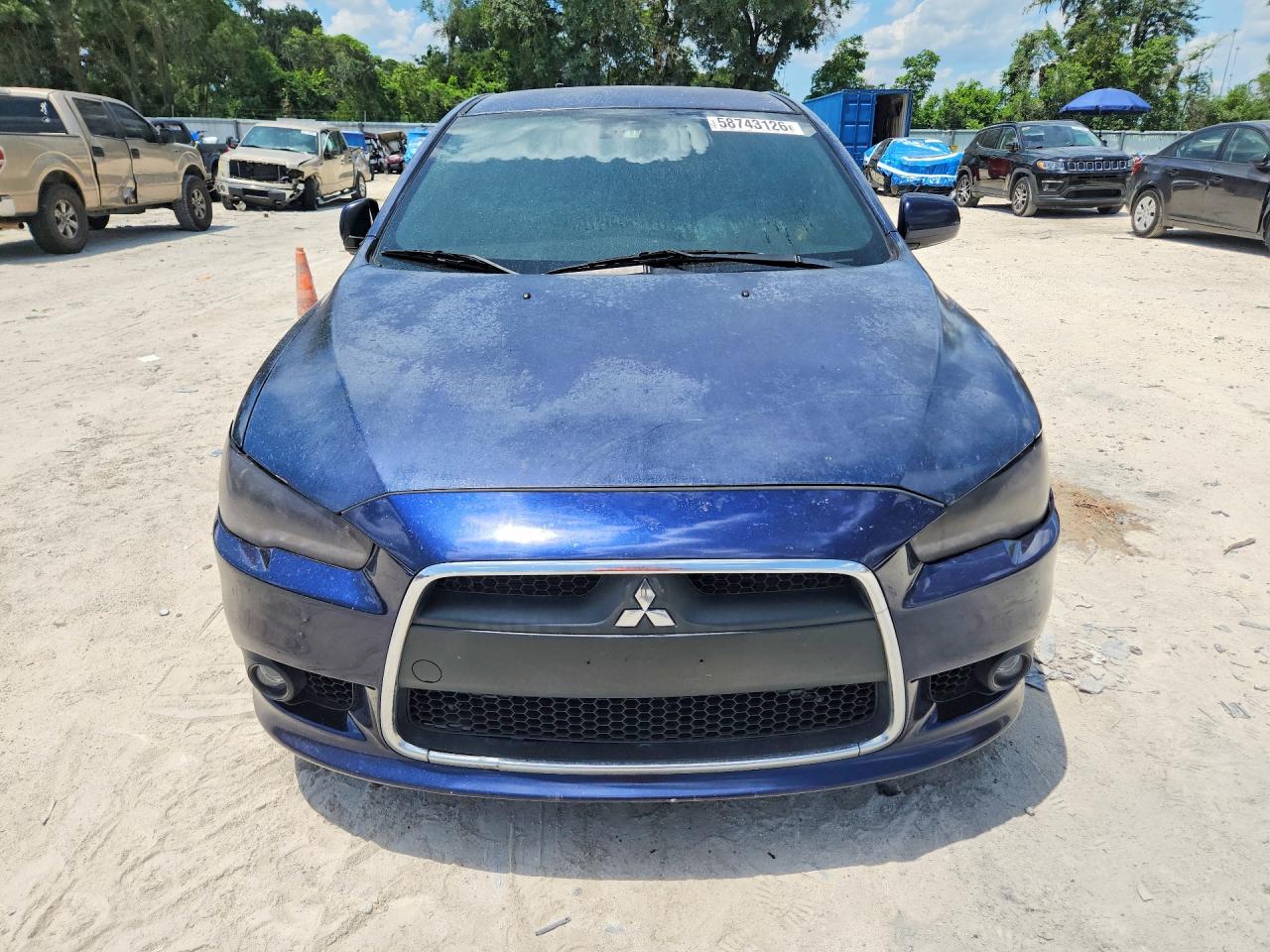 2014 Mitsubishi Lancer Gt Blue vin: JA32U8FW7EU003662
