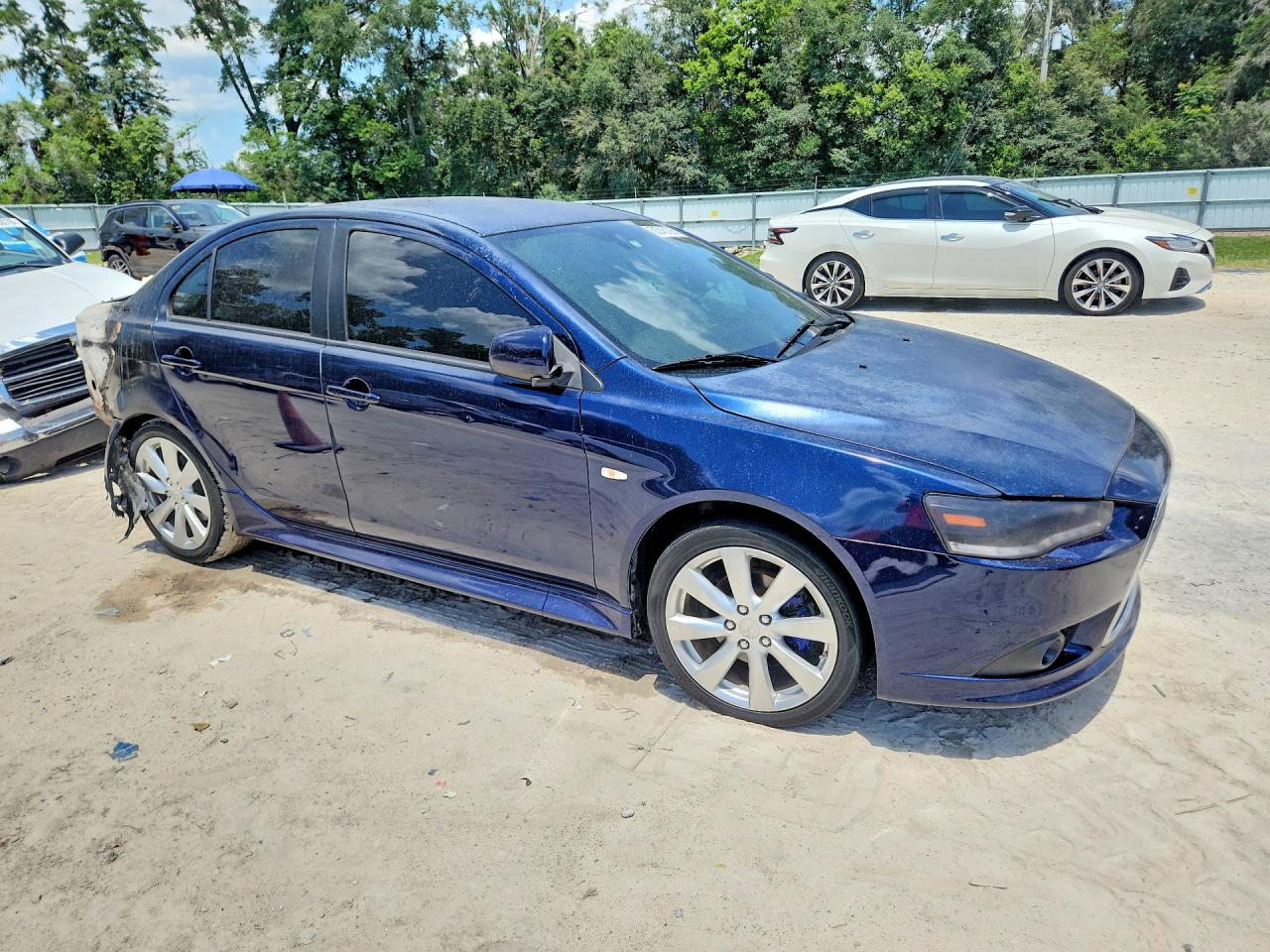 2014 Mitsubishi Lancer Gt Blue vin: JA32U8FW7EU003662