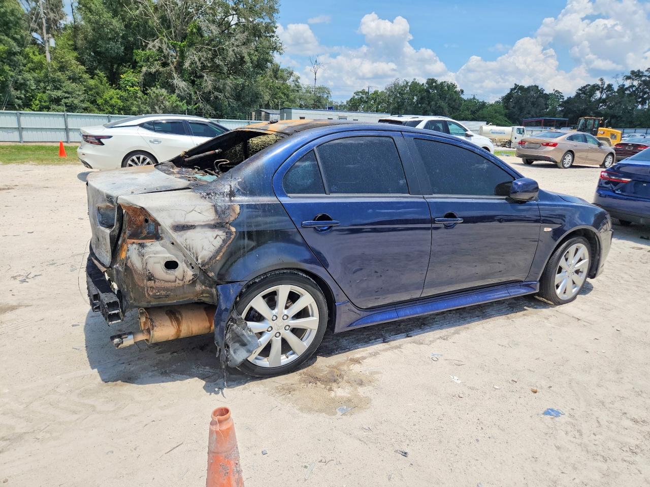 2014 Mitsubishi Lancer Gt Blue vin: JA32U8FW7EU003662