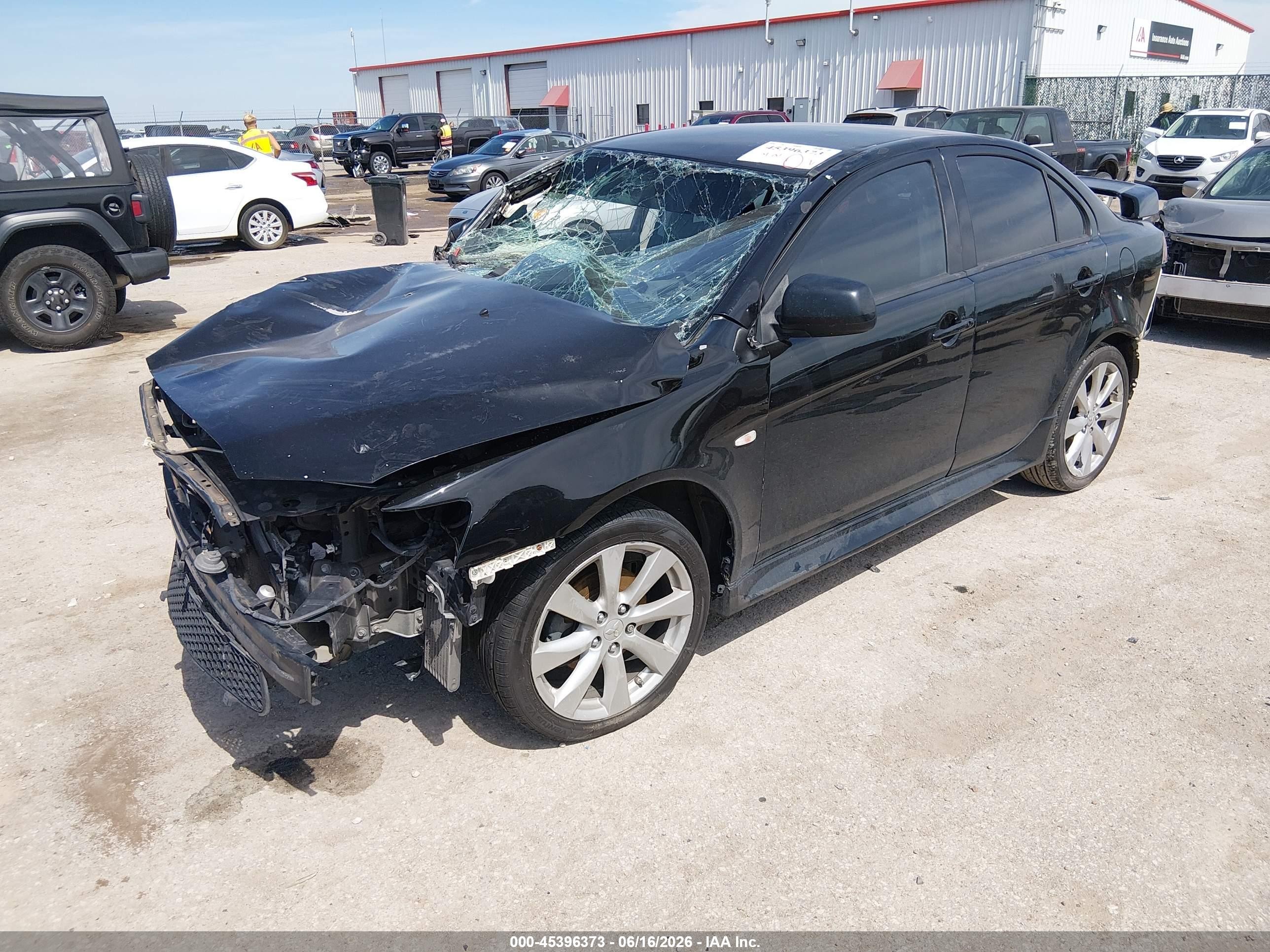 2014 Mitsubishi Lancer Gt Black vin: JA32U8FW7EU022924