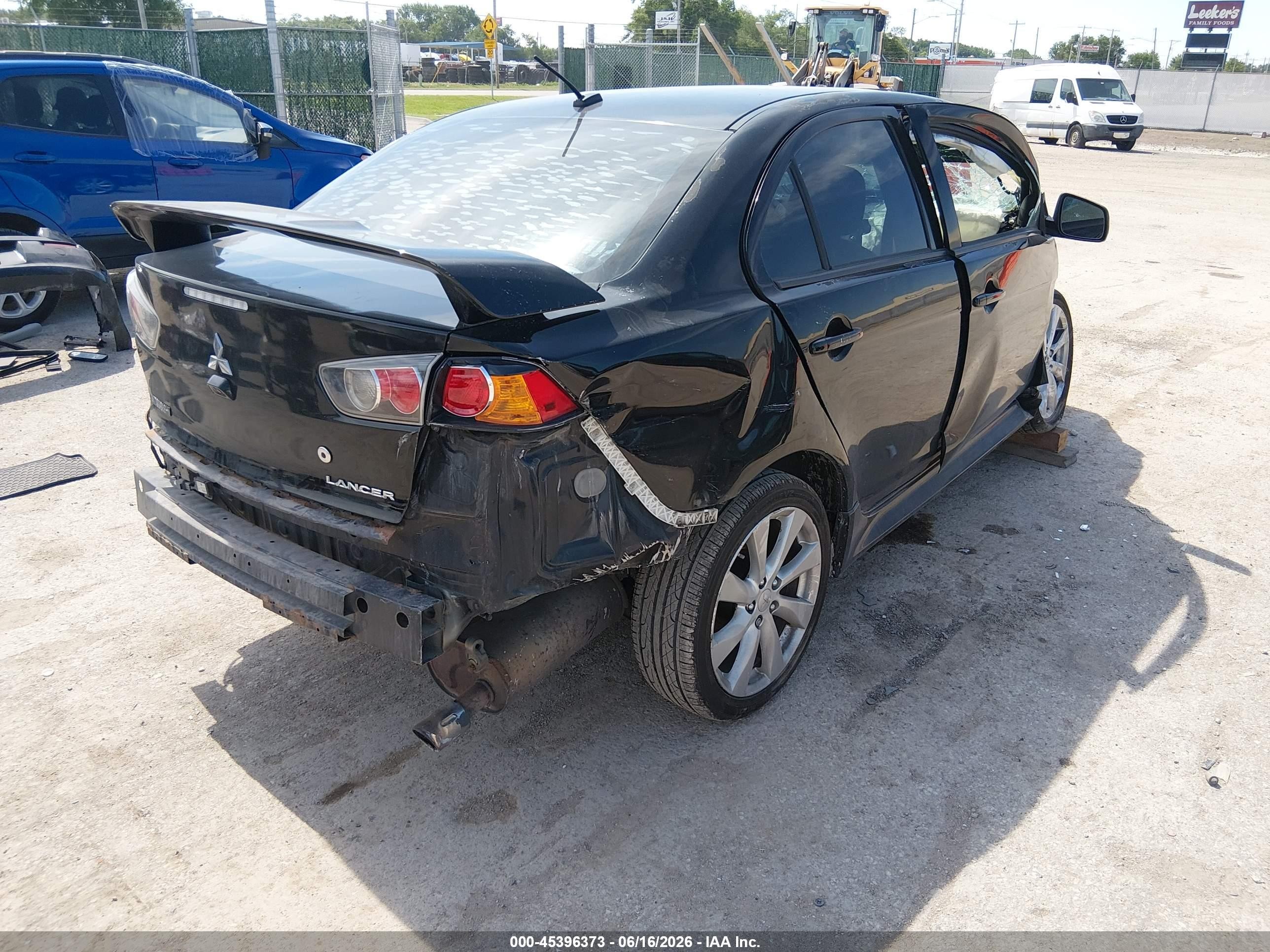 2014 Mitsubishi Lancer Gt Black vin: JA32U8FW7EU022924