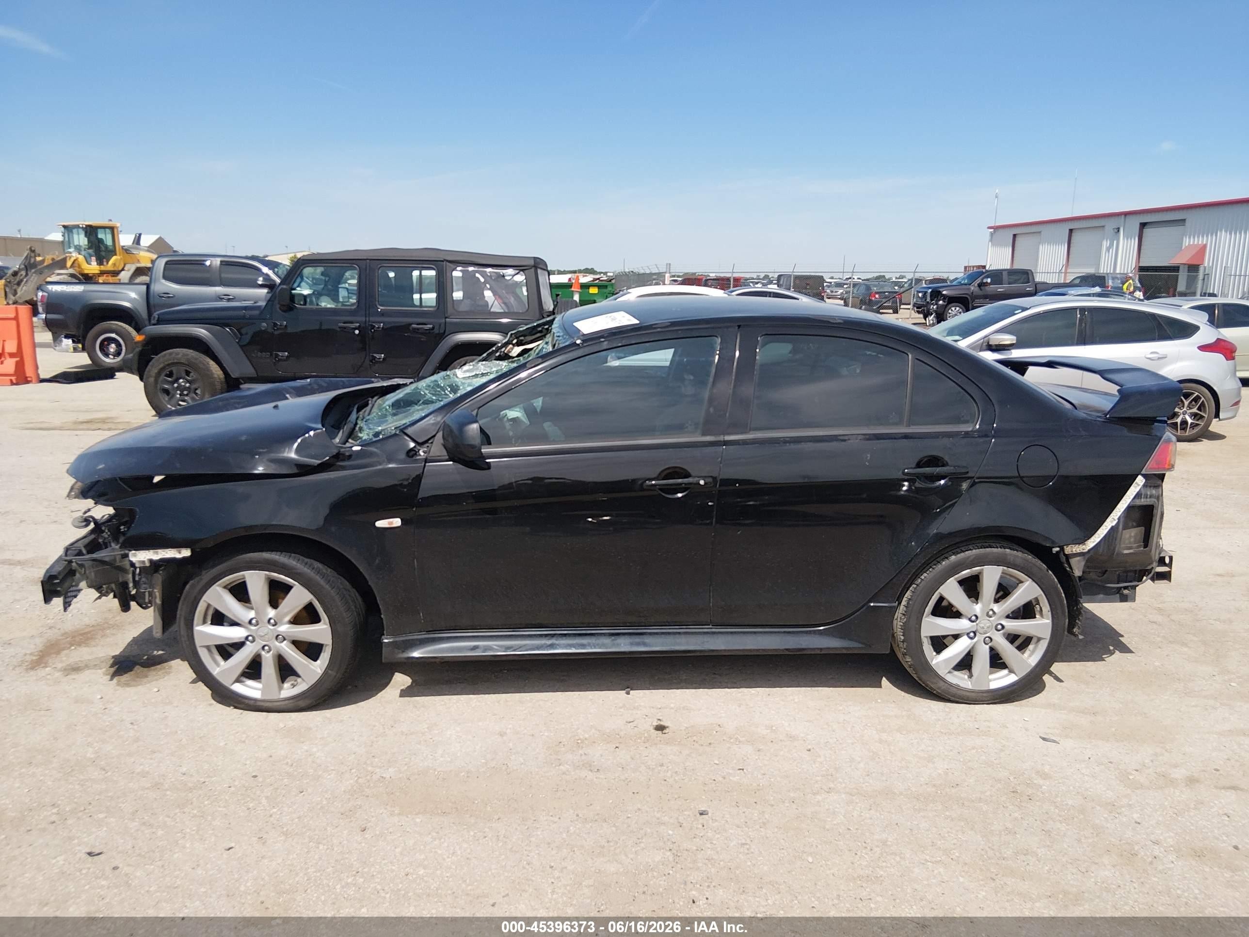 2014 Mitsubishi Lancer Gt Black vin: JA32U8FW7EU022924