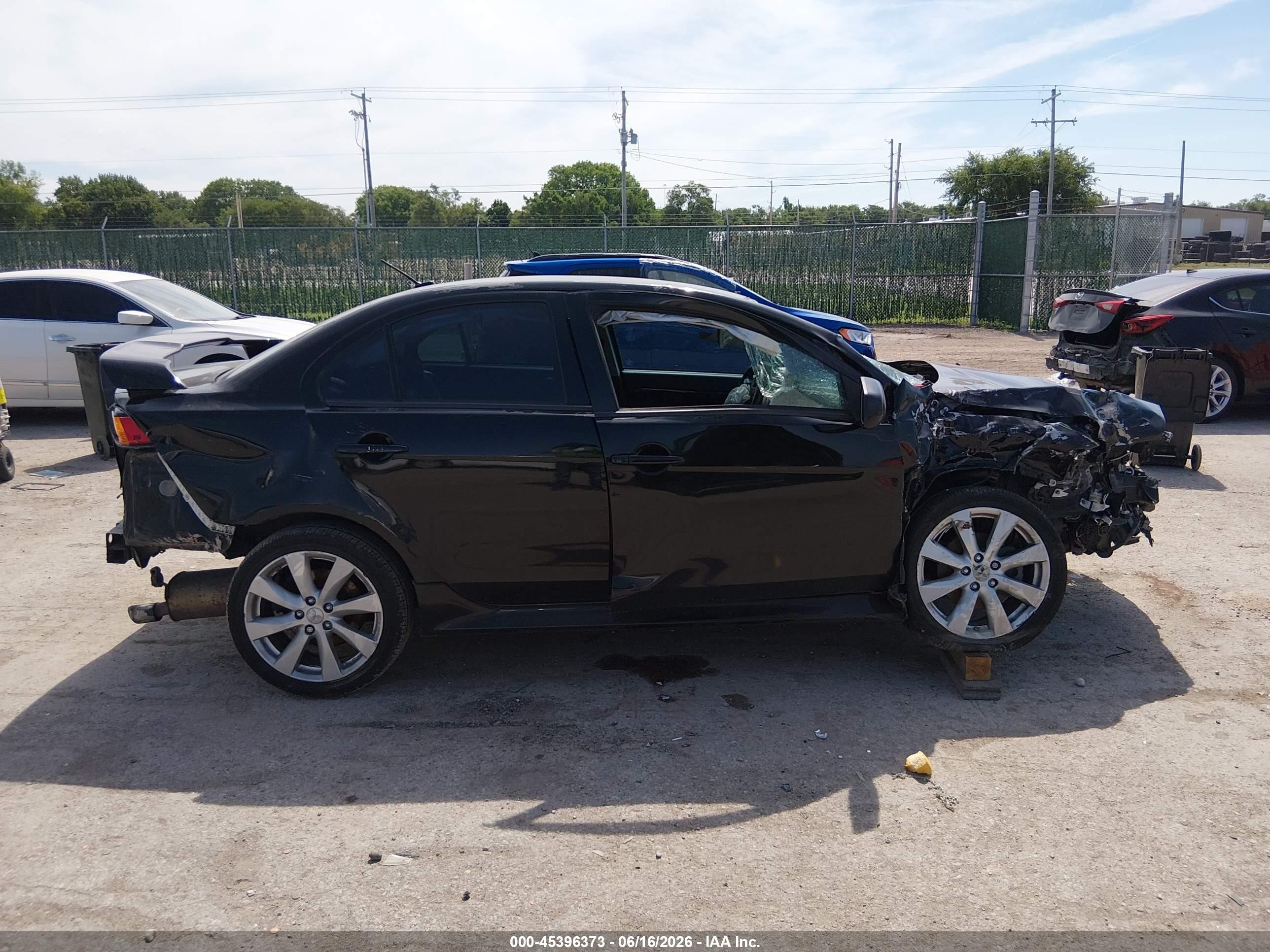 2014 Mitsubishi Lancer Gt Black vin: JA32U8FW7EU022924