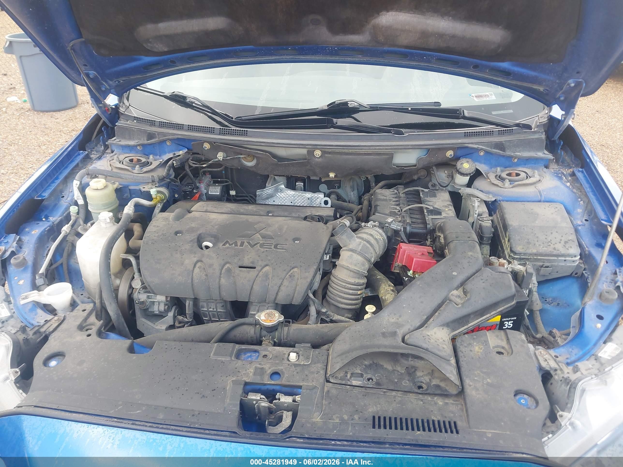 2015 Mitsubishi Lancer Gt Blue vin: JA32U8FW7FU005817