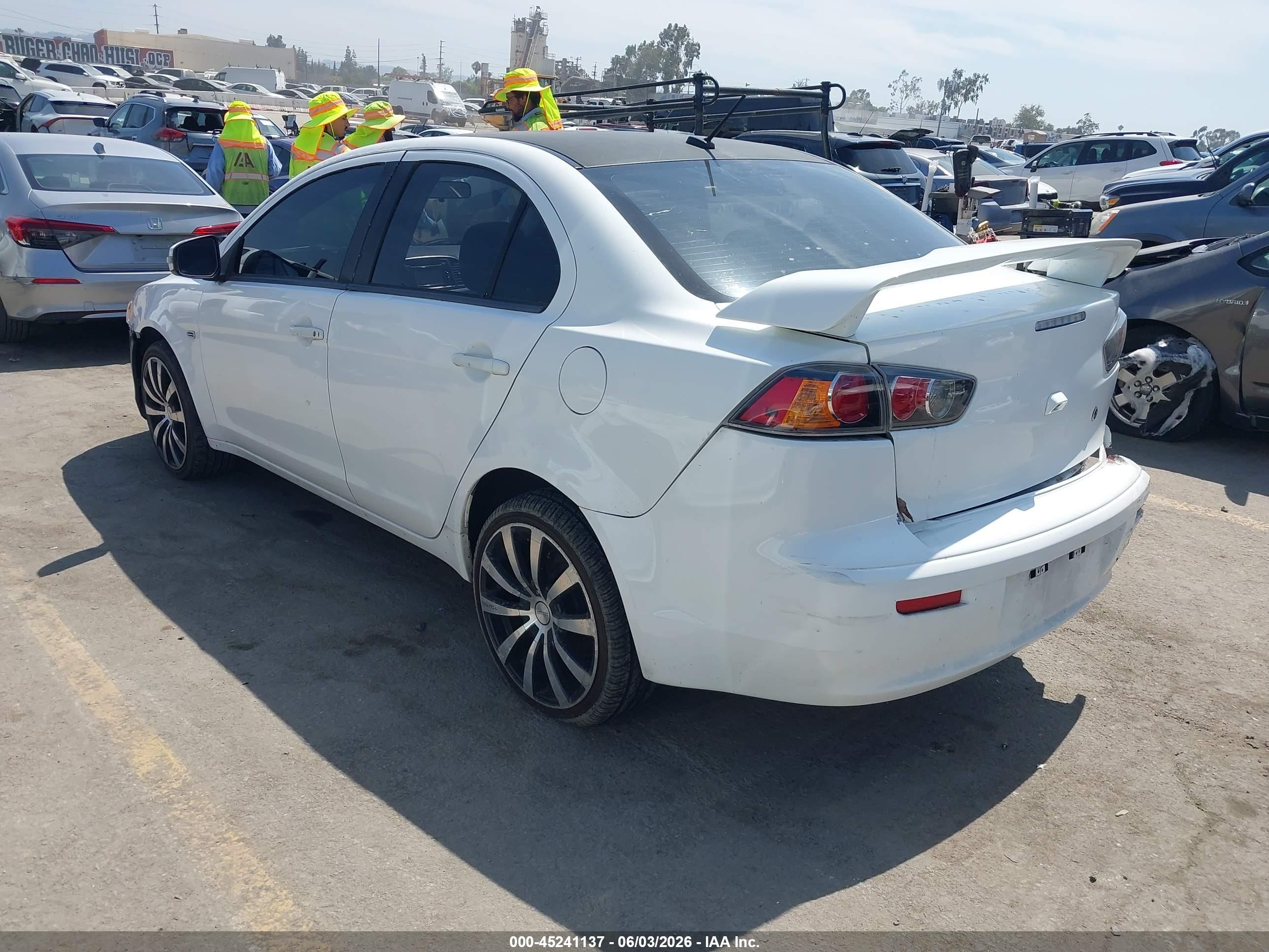 2015 Mitsubishi Lancer Gt Белый vin: JA32U8FW7FU006014
