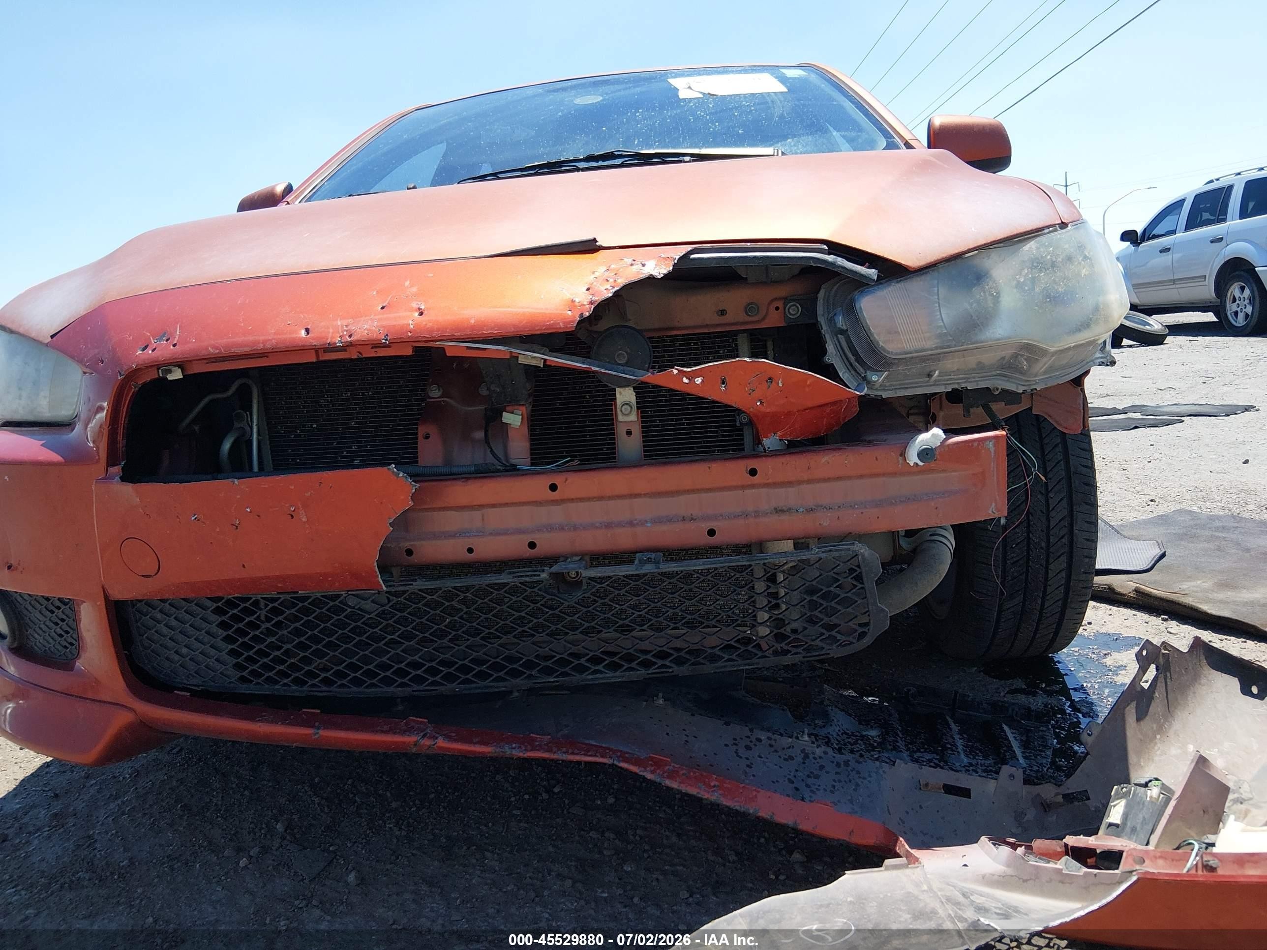 2011 Mitsubishi Lancer Gts Orange vin: JA32U8FW8BU016447