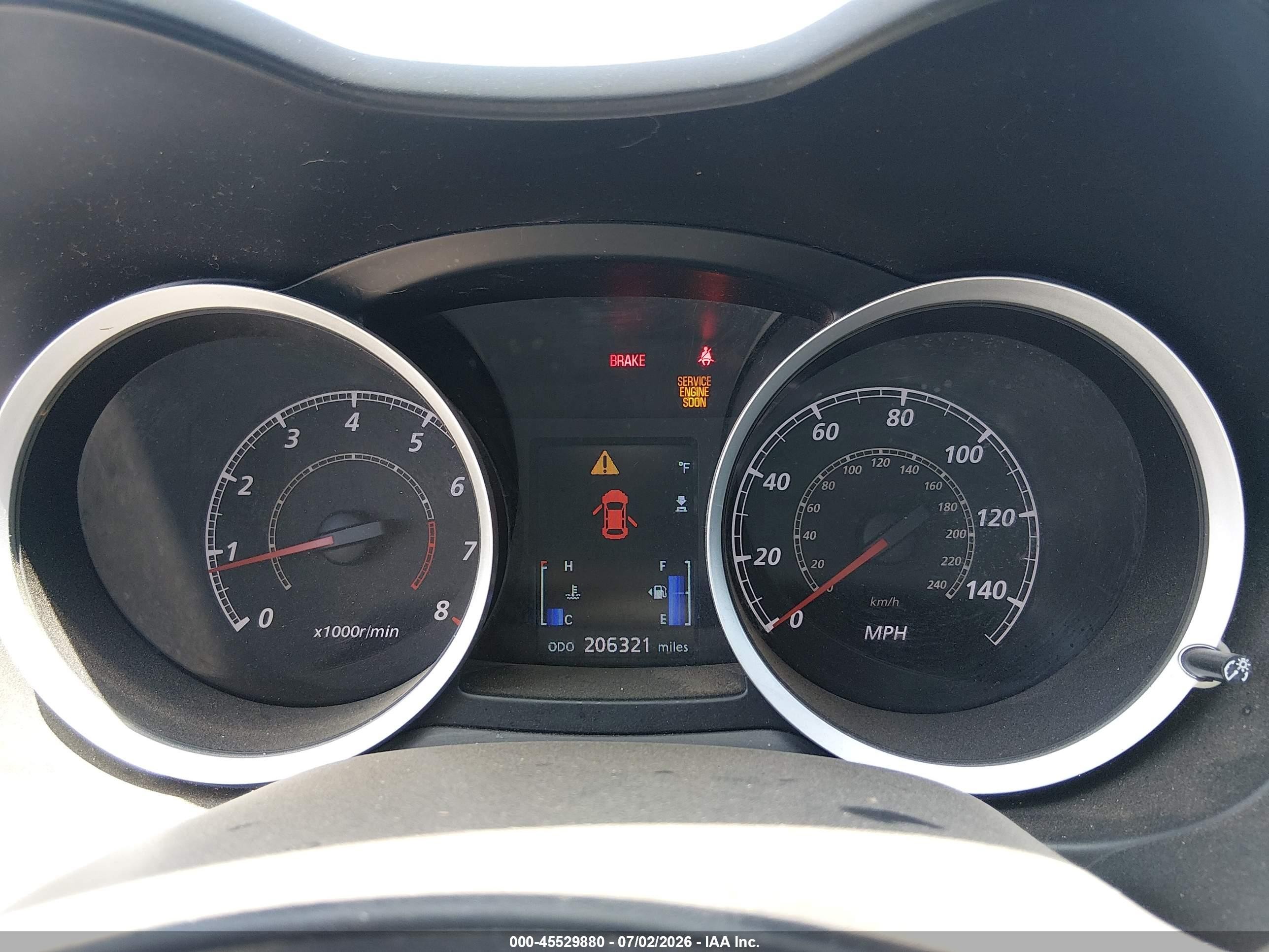 2011 Mitsubishi Lancer Gts Orange vin: JA32U8FW8BU016447