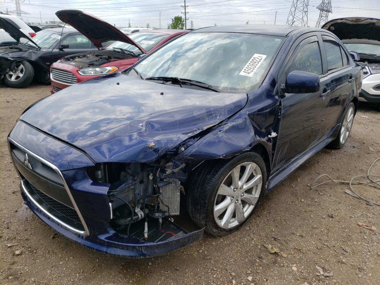 2013 Mitsubishi Lancer Gt Blue vin: JA32U8FW8DU008822