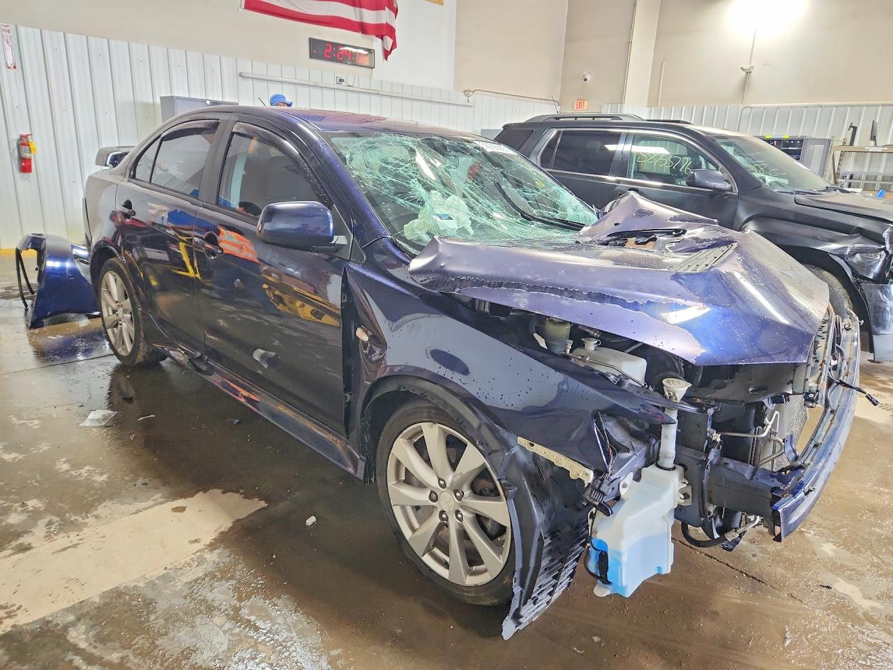 2013 Mitsubishi Lancer Gt Blue vin: JA32U8FW8DU008822