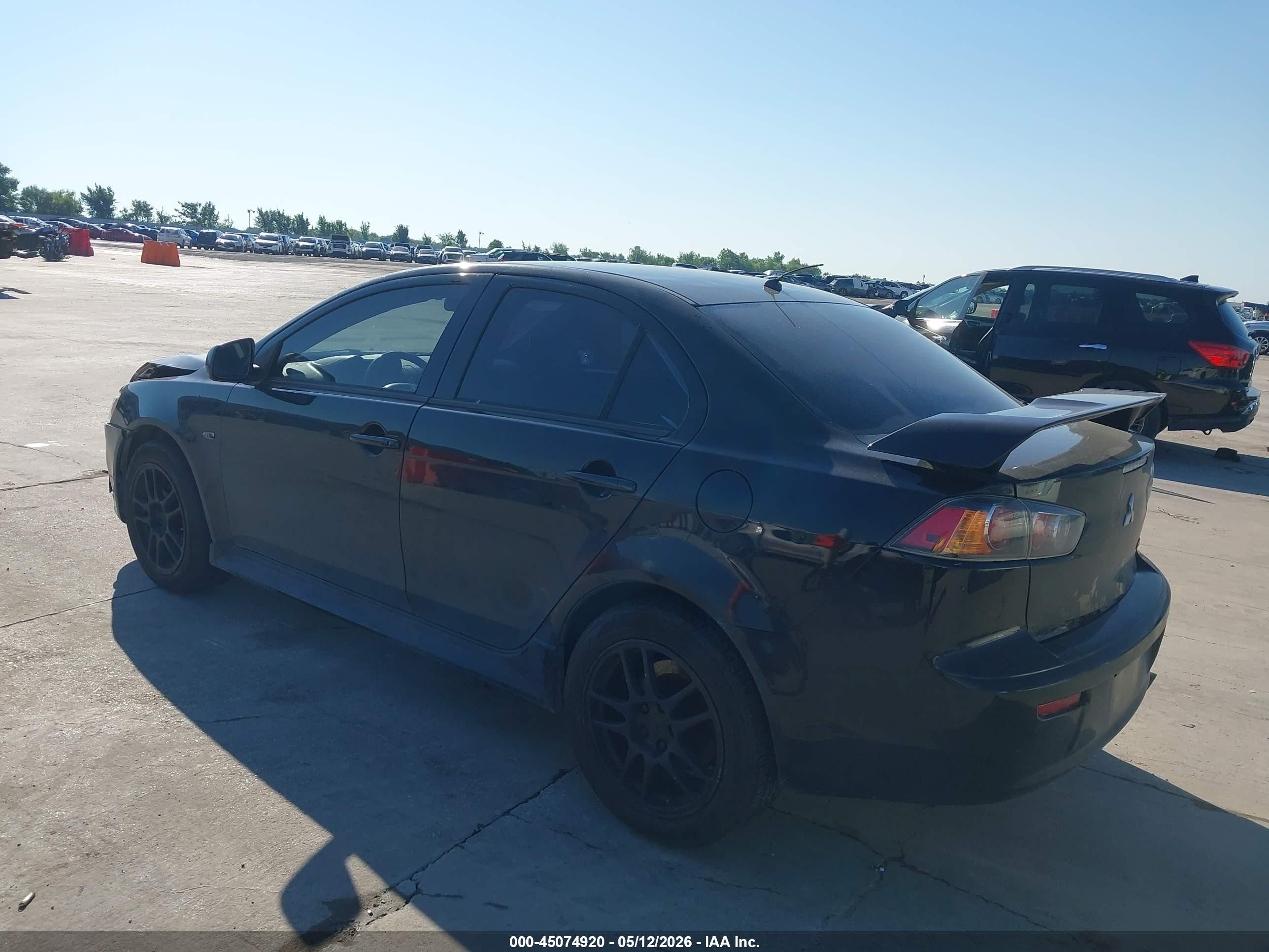 2013 Mitsubishi Lancer Gt Black vin: JA32U8FW8DU018038