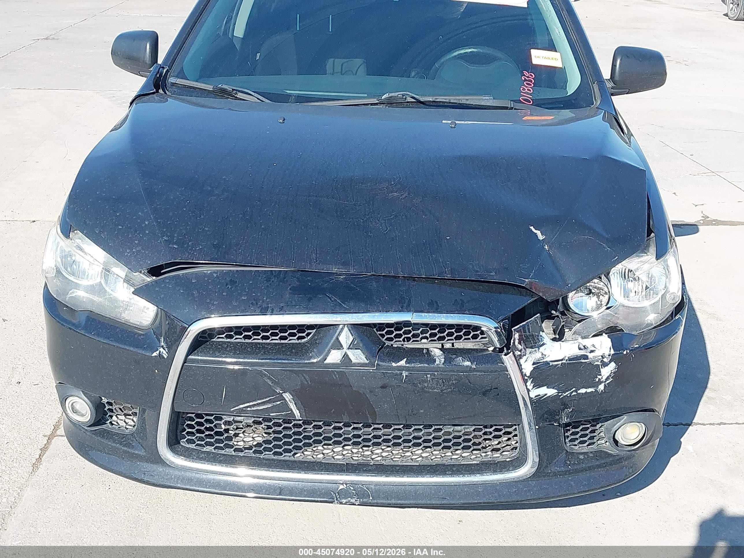 2013 Mitsubishi Lancer Gt Black vin: JA32U8FW8DU018038