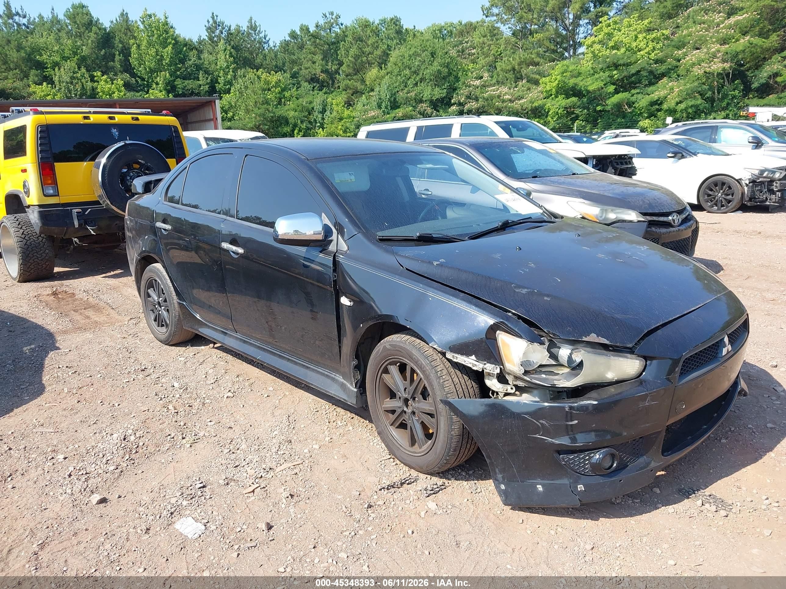2011 Mitsubishi Lancer Gts Black vin: JA32U8FW9BU044774
