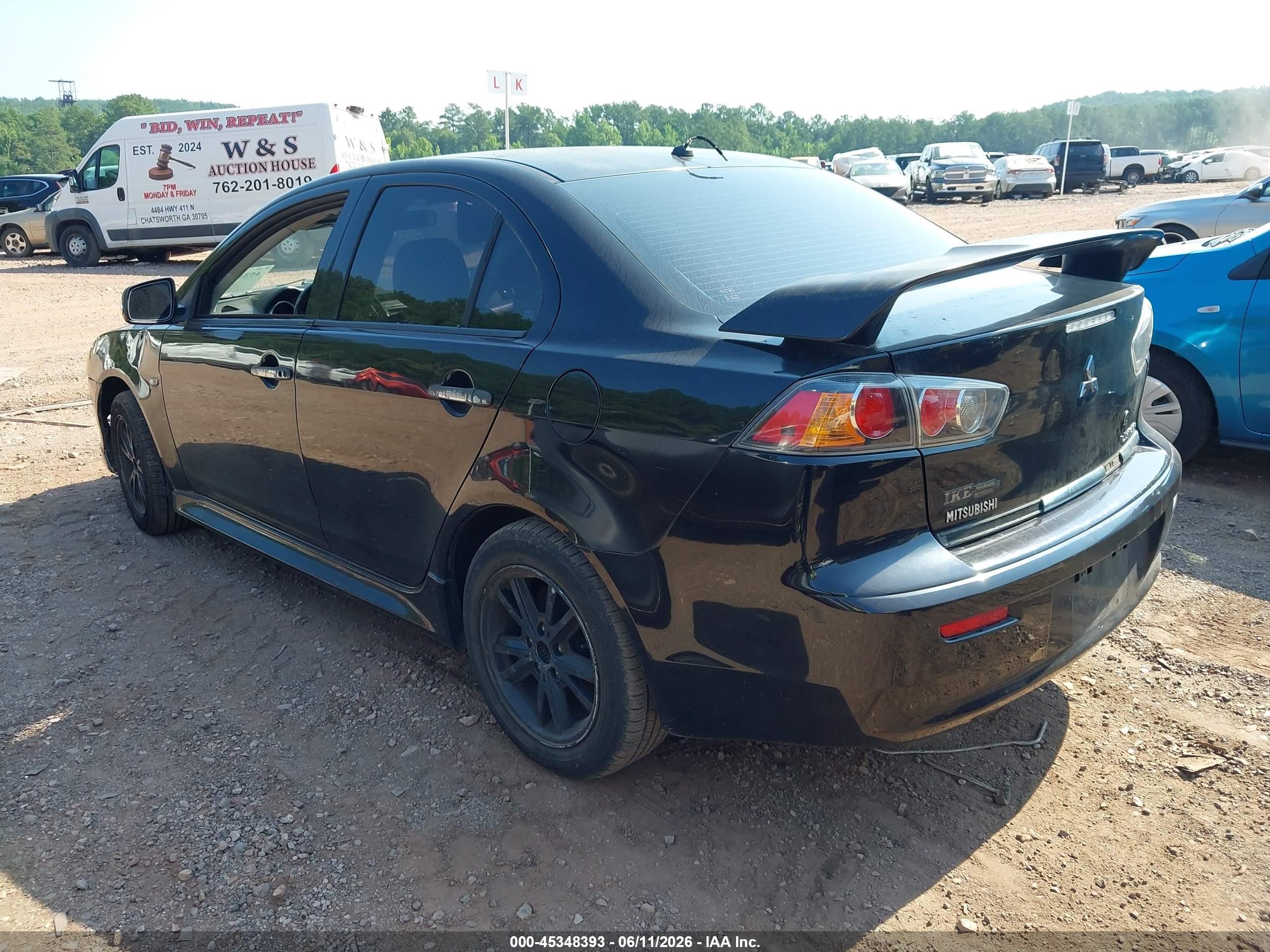 2011 Mitsubishi Lancer Gts Black vin: JA32U8FW9BU044774