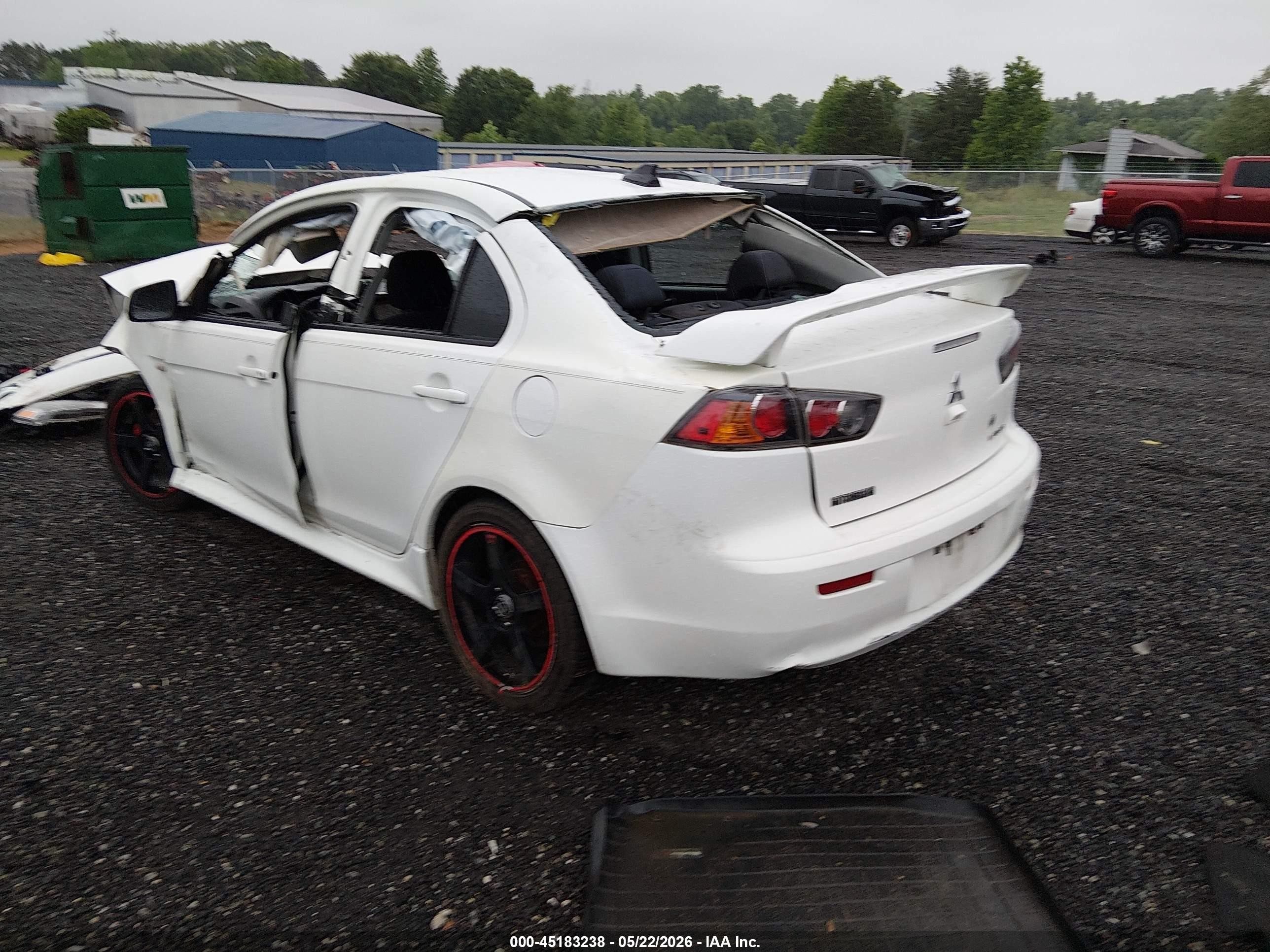 2014 Mitsubishi Lancer Gt White vin: JA32U8FW9EU011813