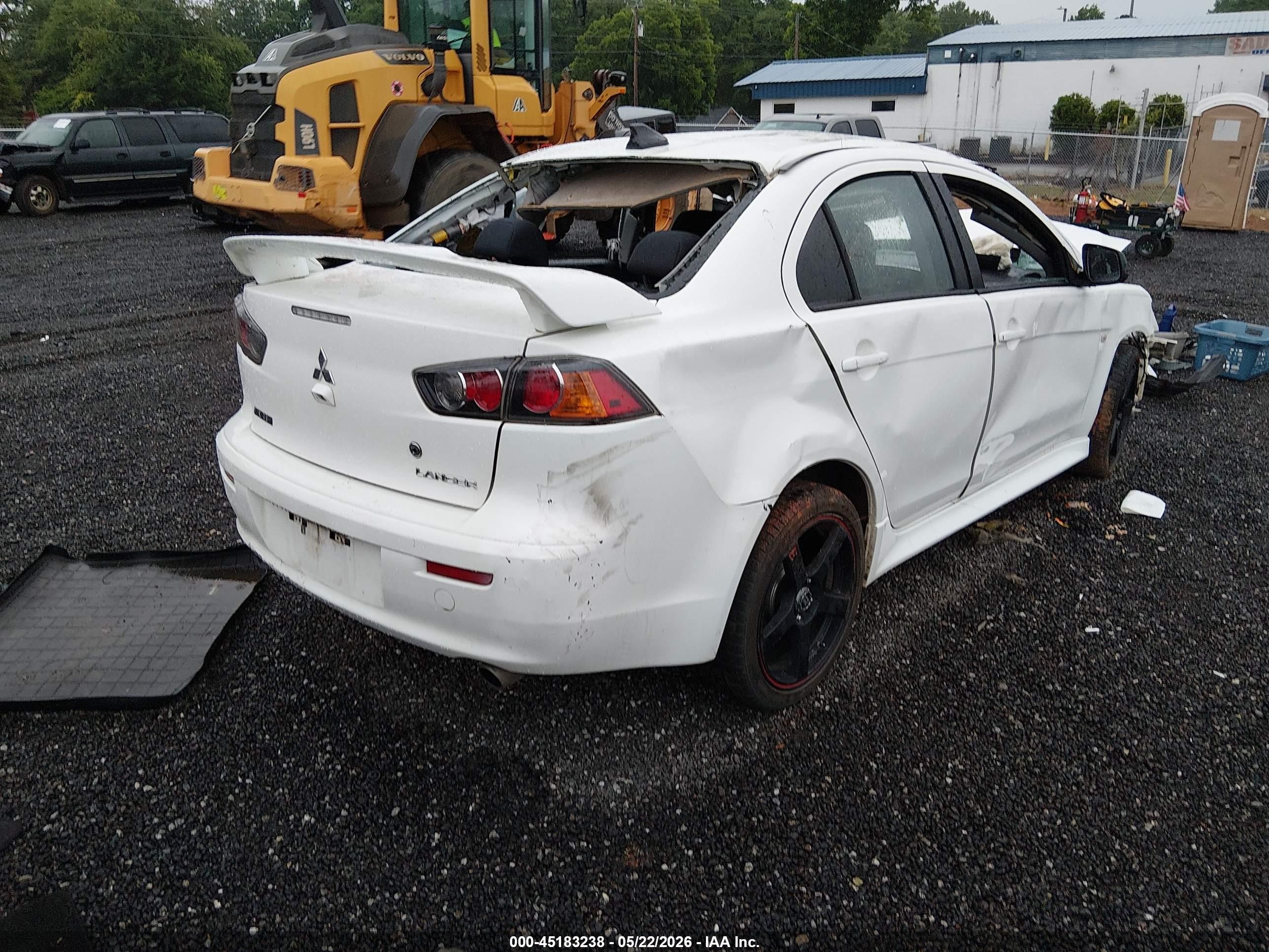 2014 Mitsubishi Lancer Gt White vin: JA32U8FW9EU011813