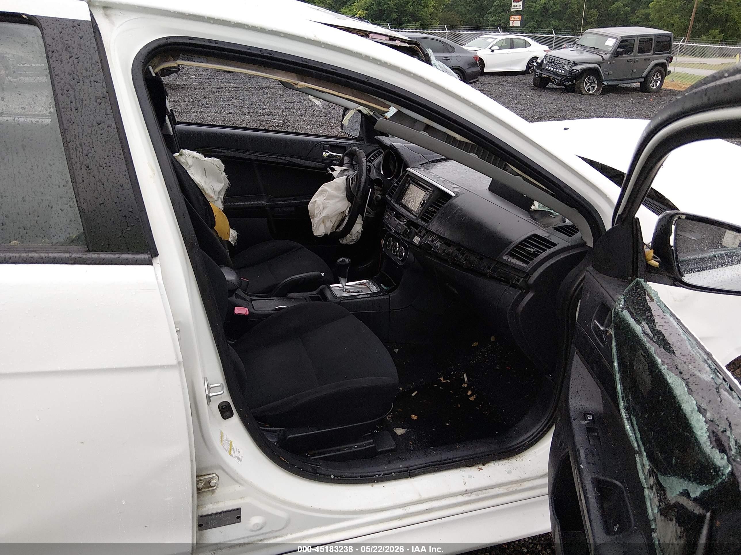 2014 Mitsubishi Lancer Gt White vin: JA32U8FW9EU011813