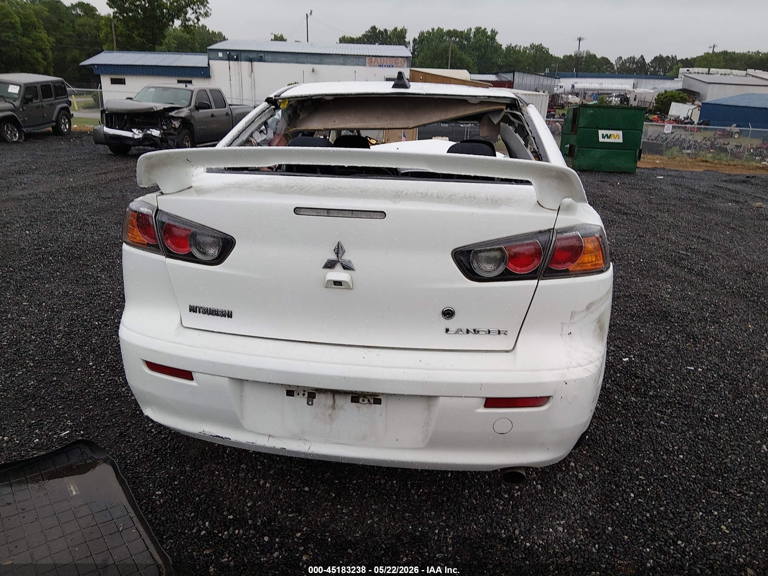 2014 Mitsubishi Lancer Gt White vin: JA32U8FW9EU011813