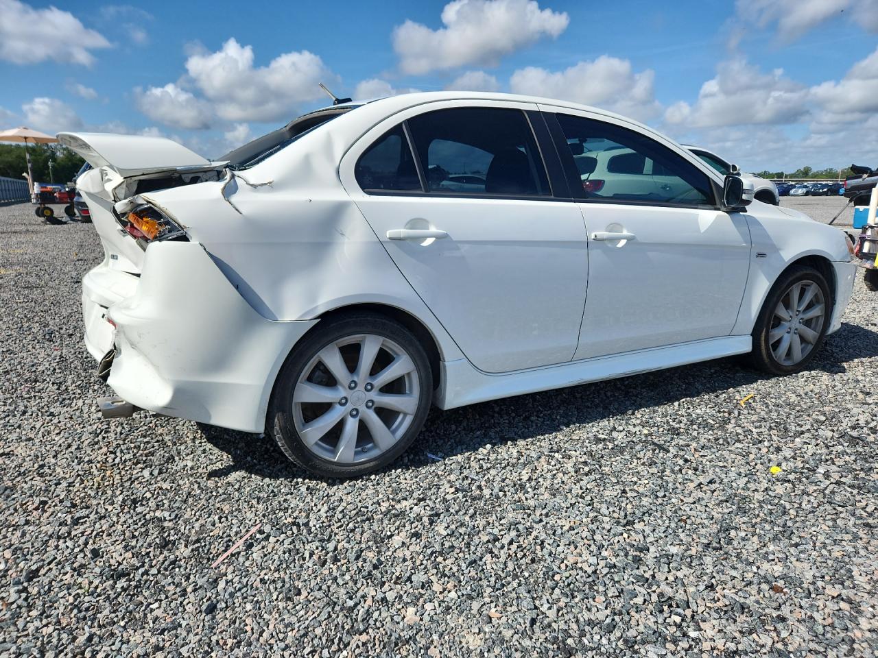 2015 Mitsubishi Lancer Gt White vin: JA32U8FW9FU013806