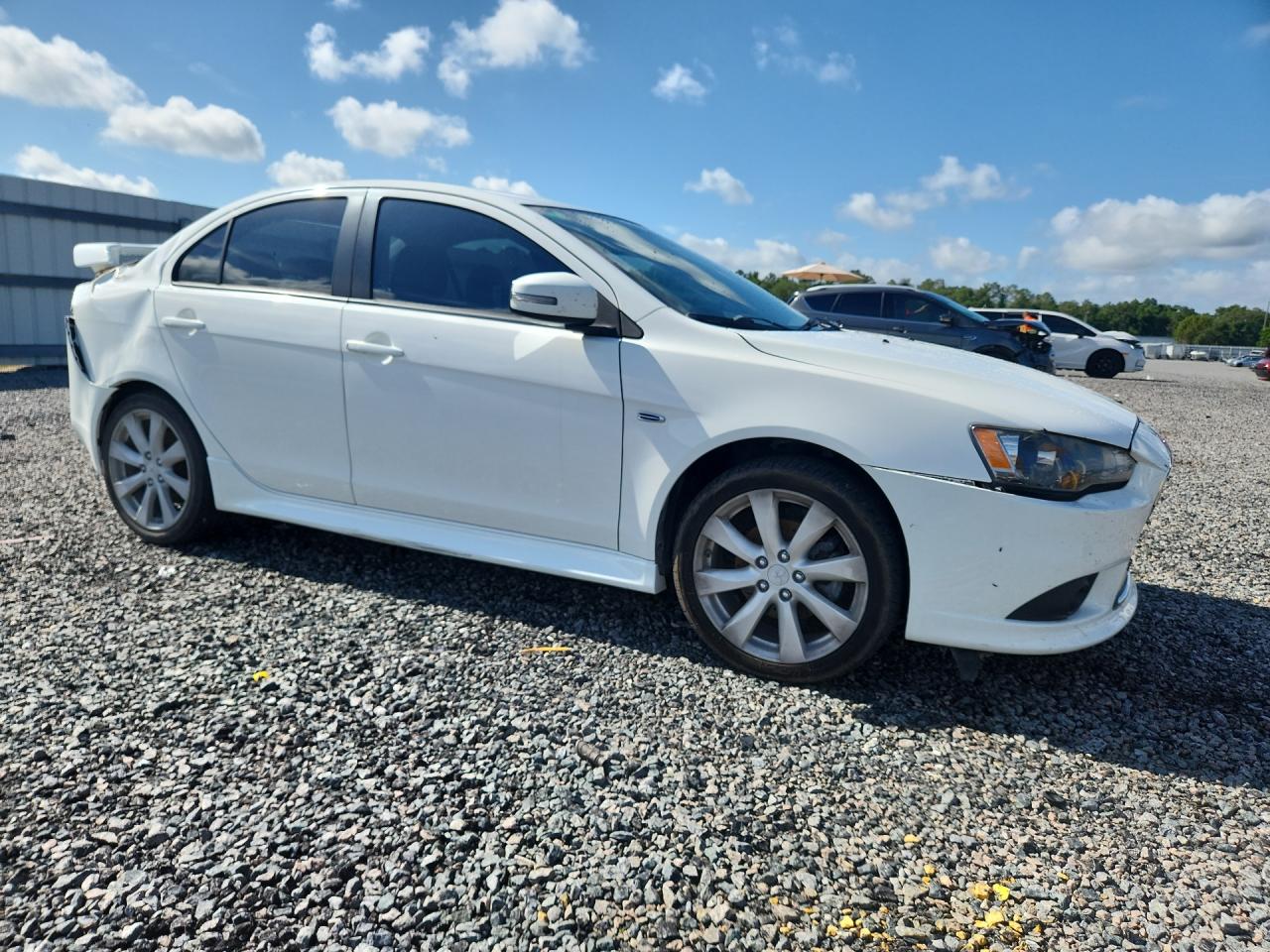 2015 Mitsubishi Lancer Gt White vin: JA32U8FW9FU013806