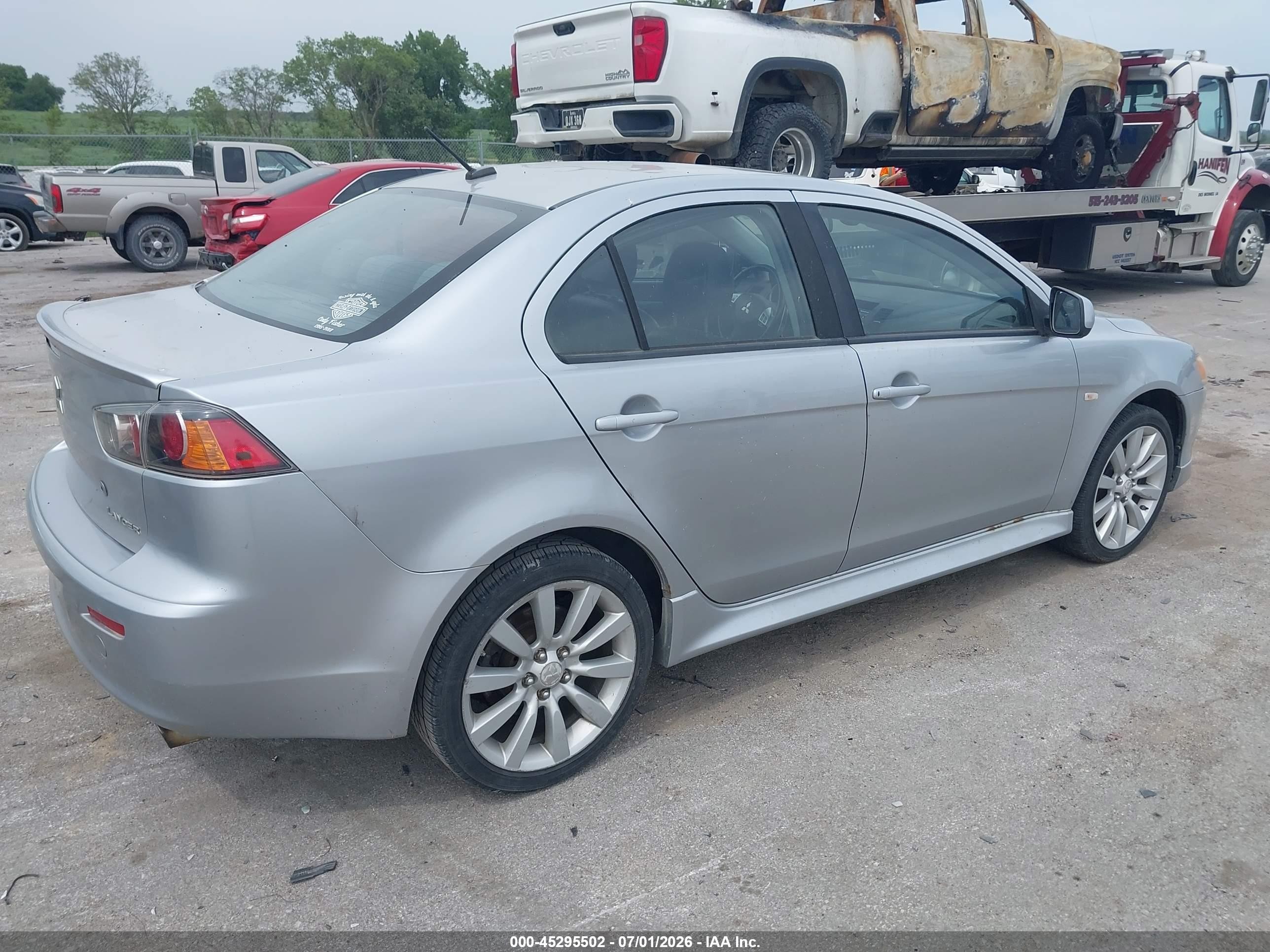 2011 Mitsubishi Lancer Gts Silver vin: JA32U8FWXBU004347