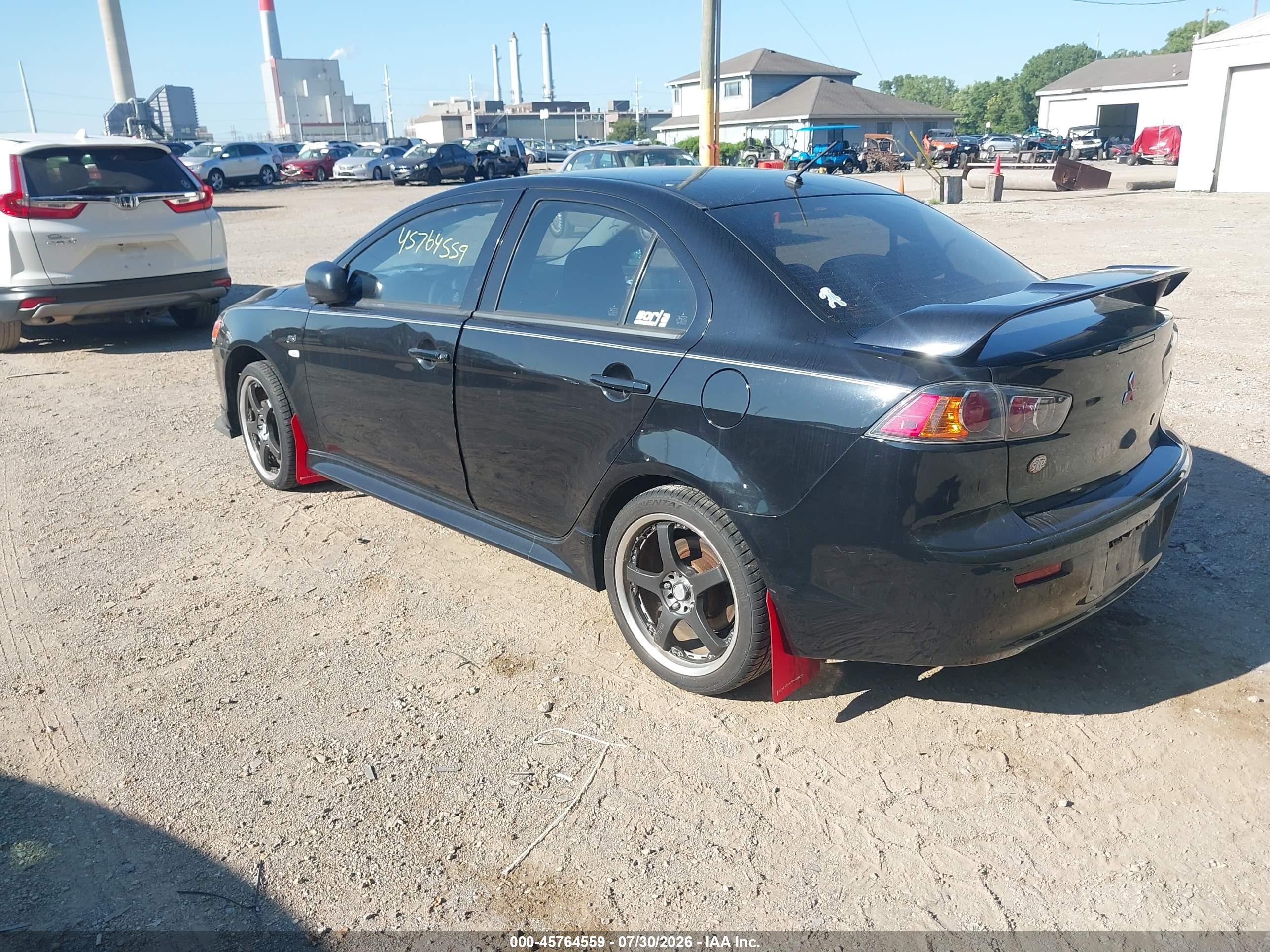 2011 Mitsubishi Lancer Gts Black vin: JA32U8FWXBU039969