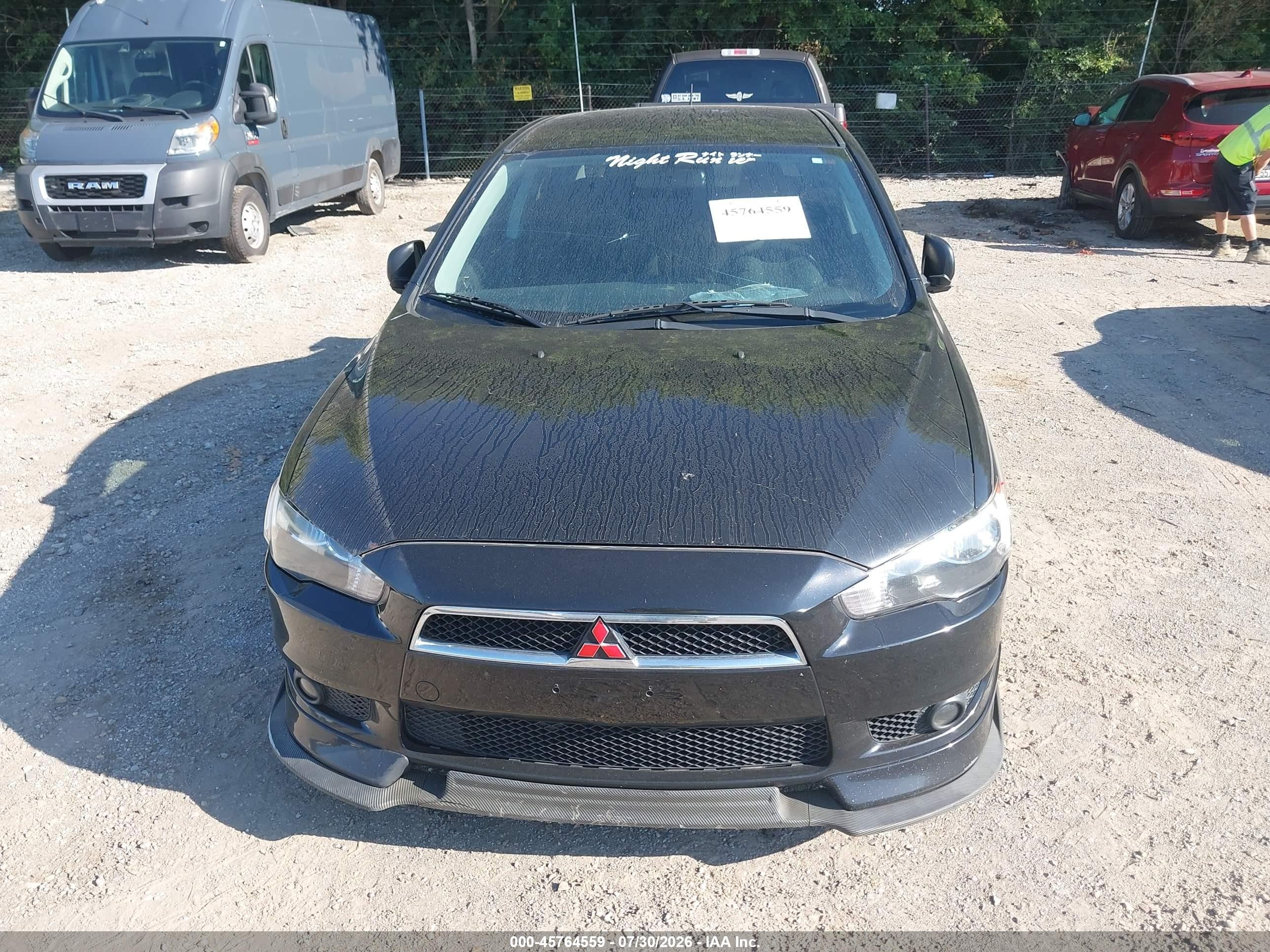 2011 Mitsubishi Lancer Gts Black vin: JA32U8FWXBU039969