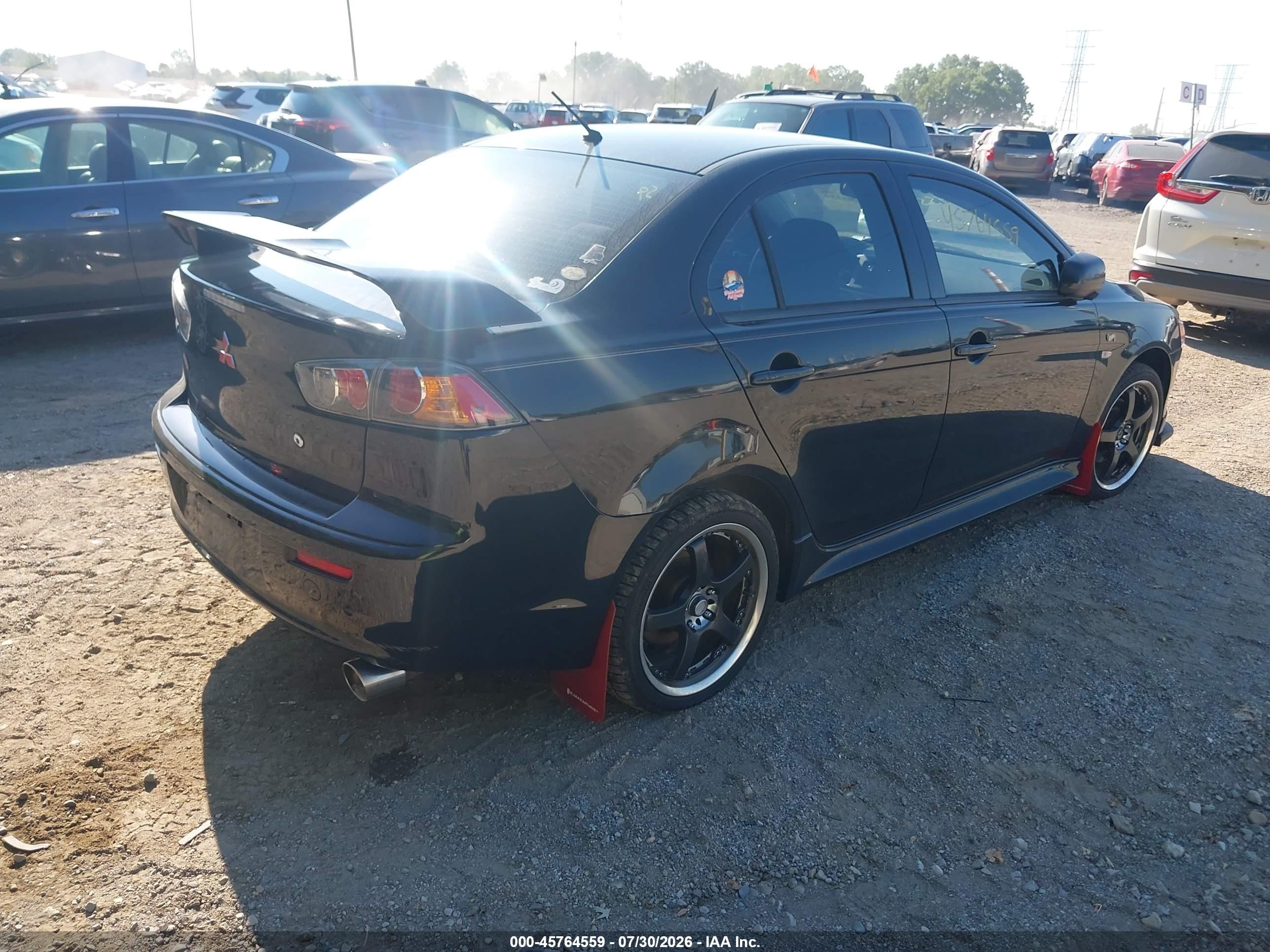 2011 Mitsubishi Lancer Gts Black vin: JA32U8FWXBU039969