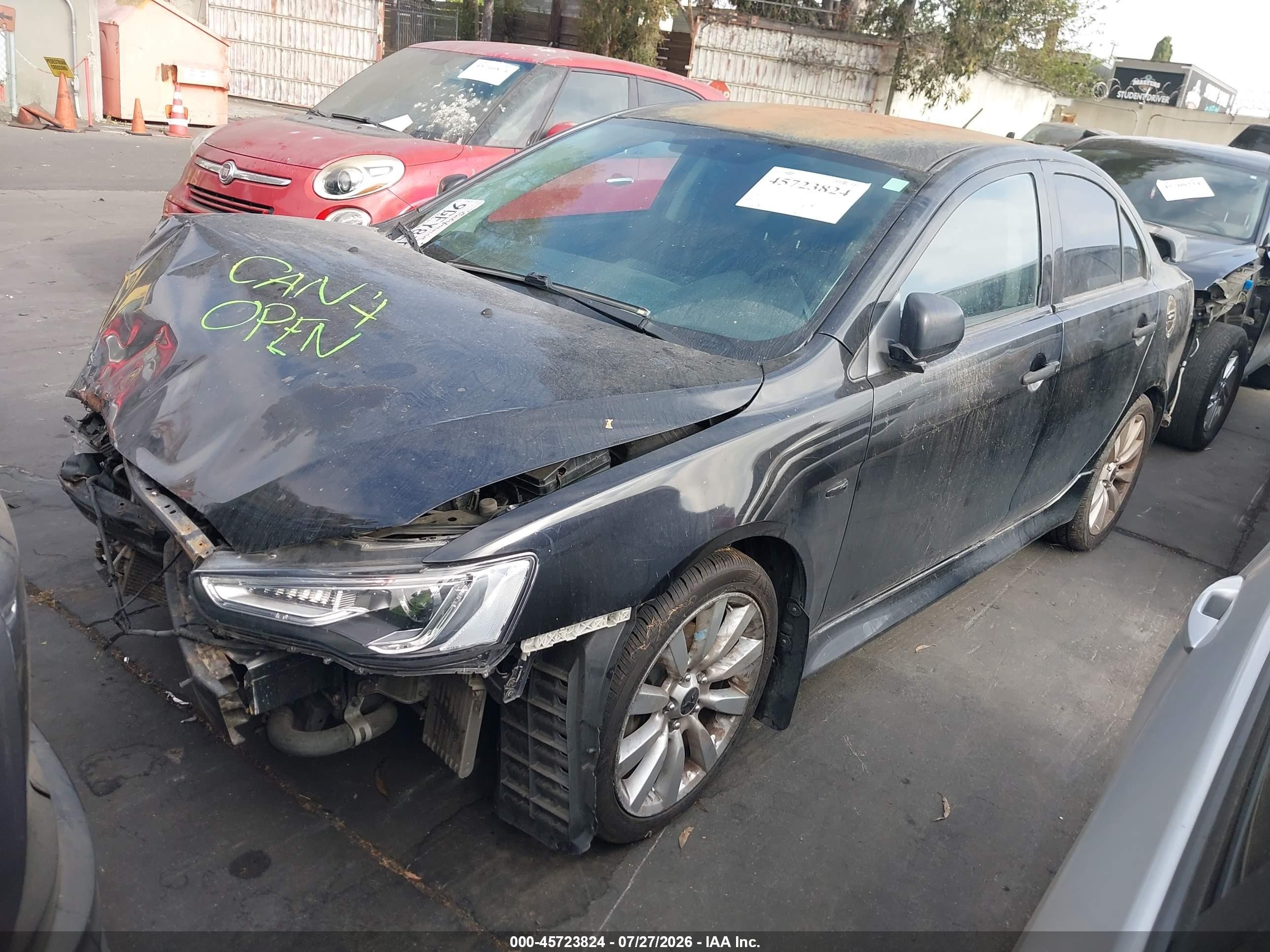 2011 Mitsubishi Lancer Gts Черный vin: JA32U8FWXBU044900