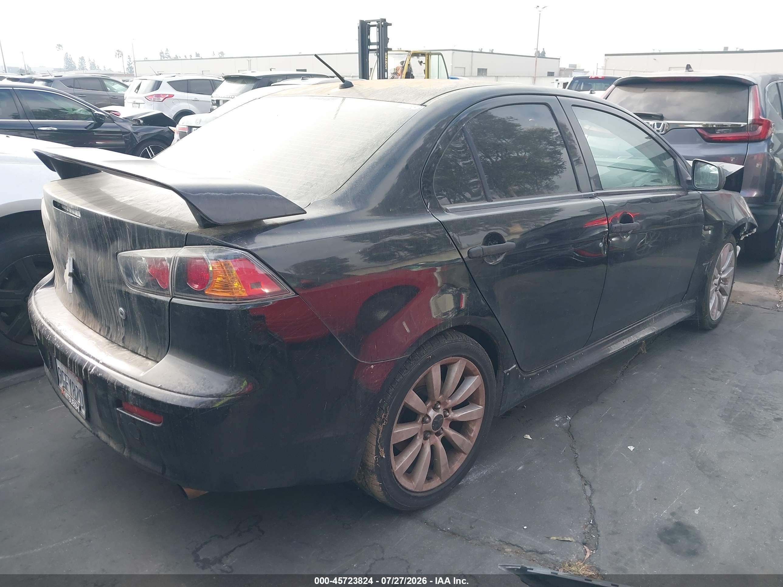 2011 Mitsubishi Lancer Gts Черный vin: JA32U8FWXBU044900