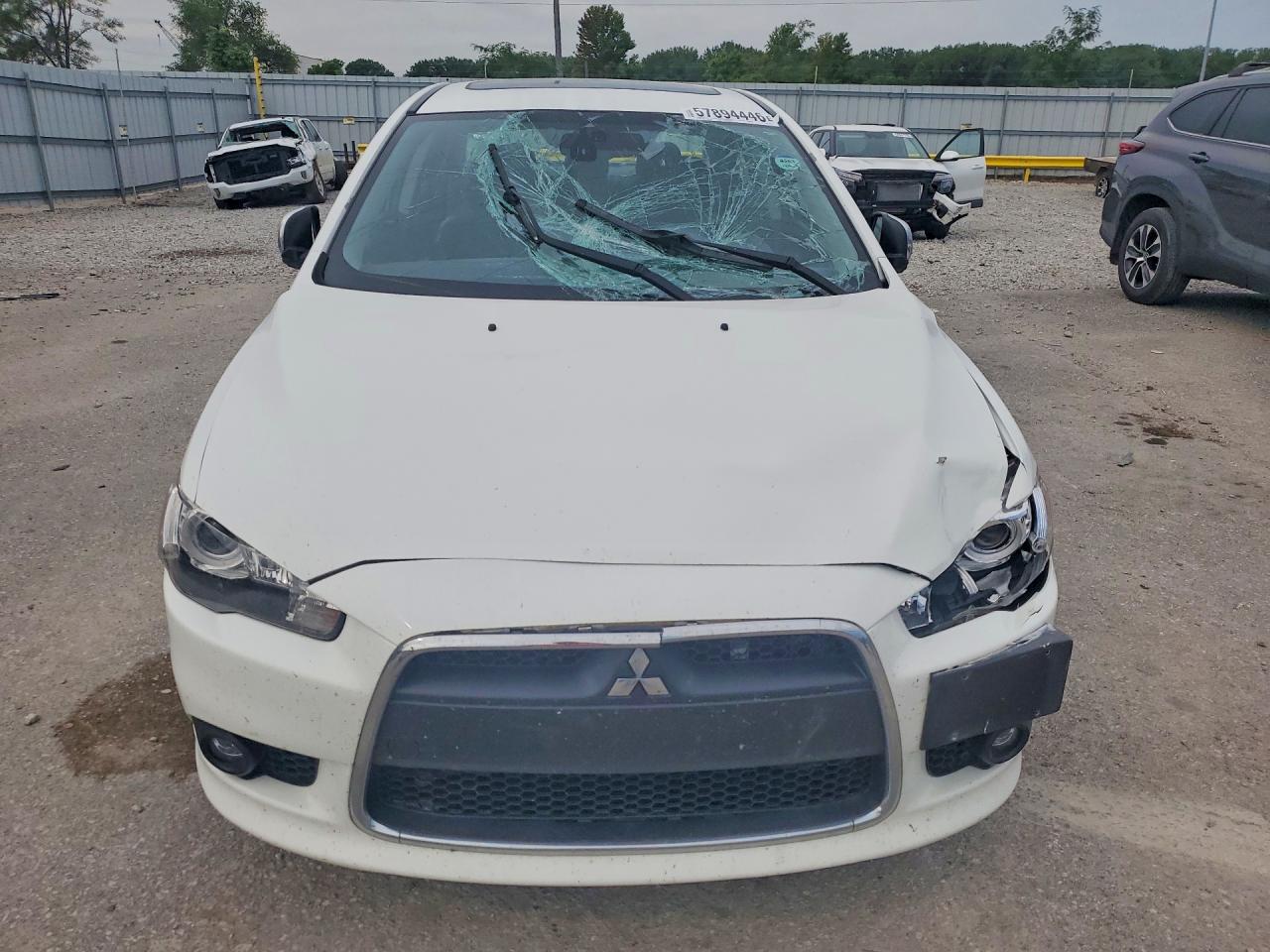 2012 Mitsubishi Lancer Gt White vin: JA32U8FWXCU015303