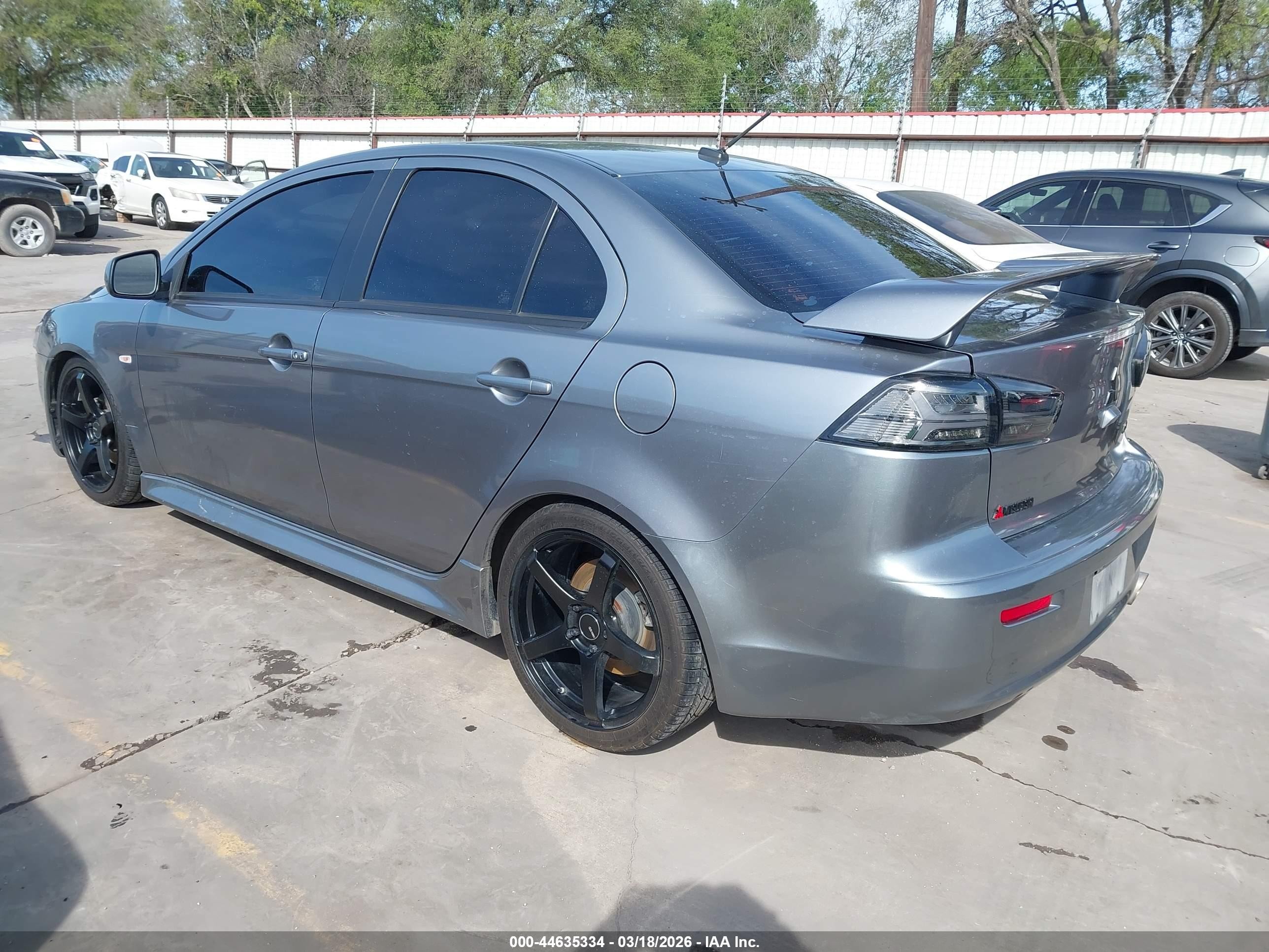 2014 Mitsubishi Lancer Gt Gray vin: JA32U8FWXEU004076