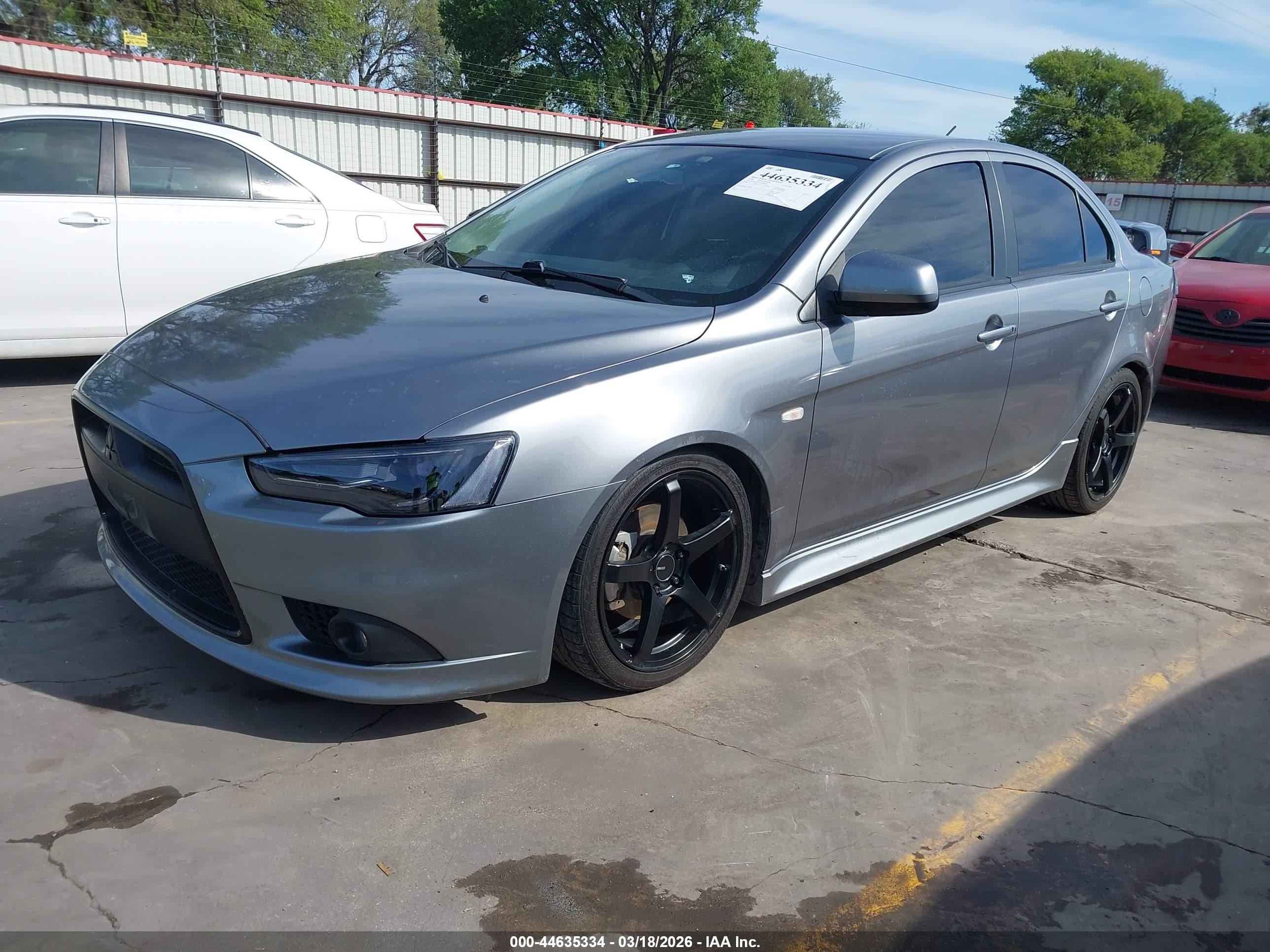 2014 Mitsubishi Lancer Gt Gray vin: JA32U8FWXEU004076