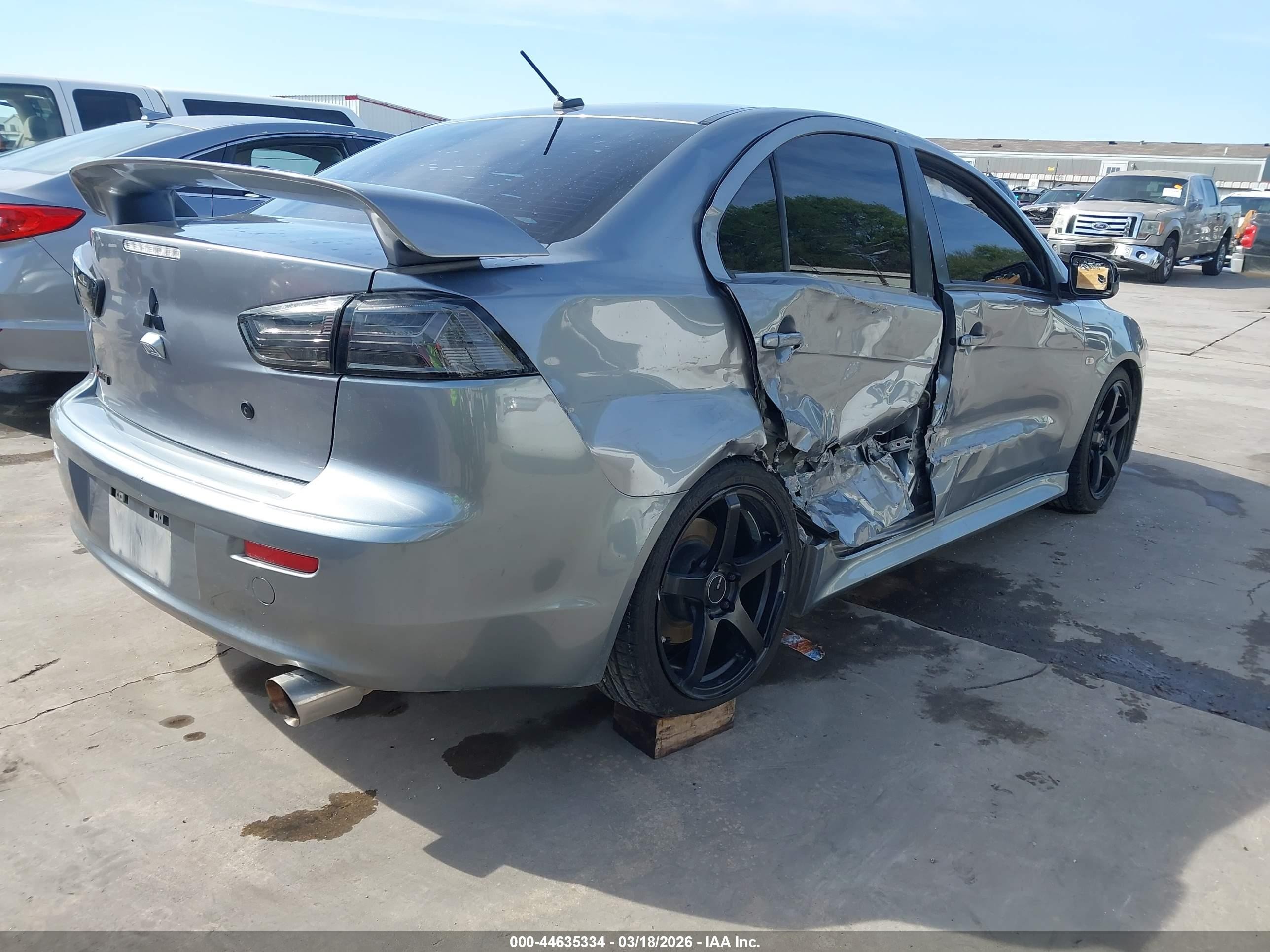 2014 Mitsubishi Lancer Gt Gray vin: JA32U8FWXEU004076