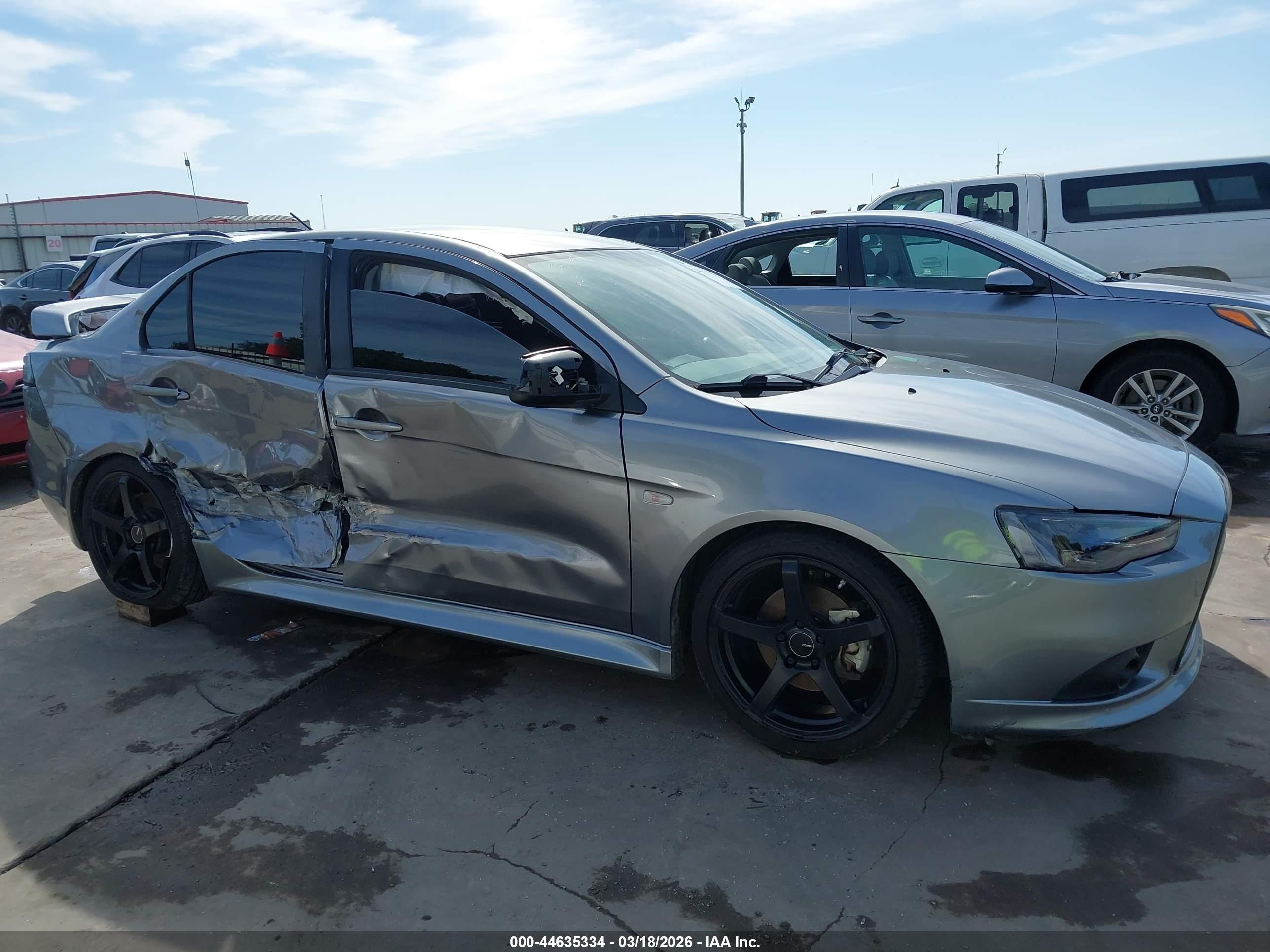 2014 Mitsubishi Lancer Gt Gray vin: JA32U8FWXEU004076