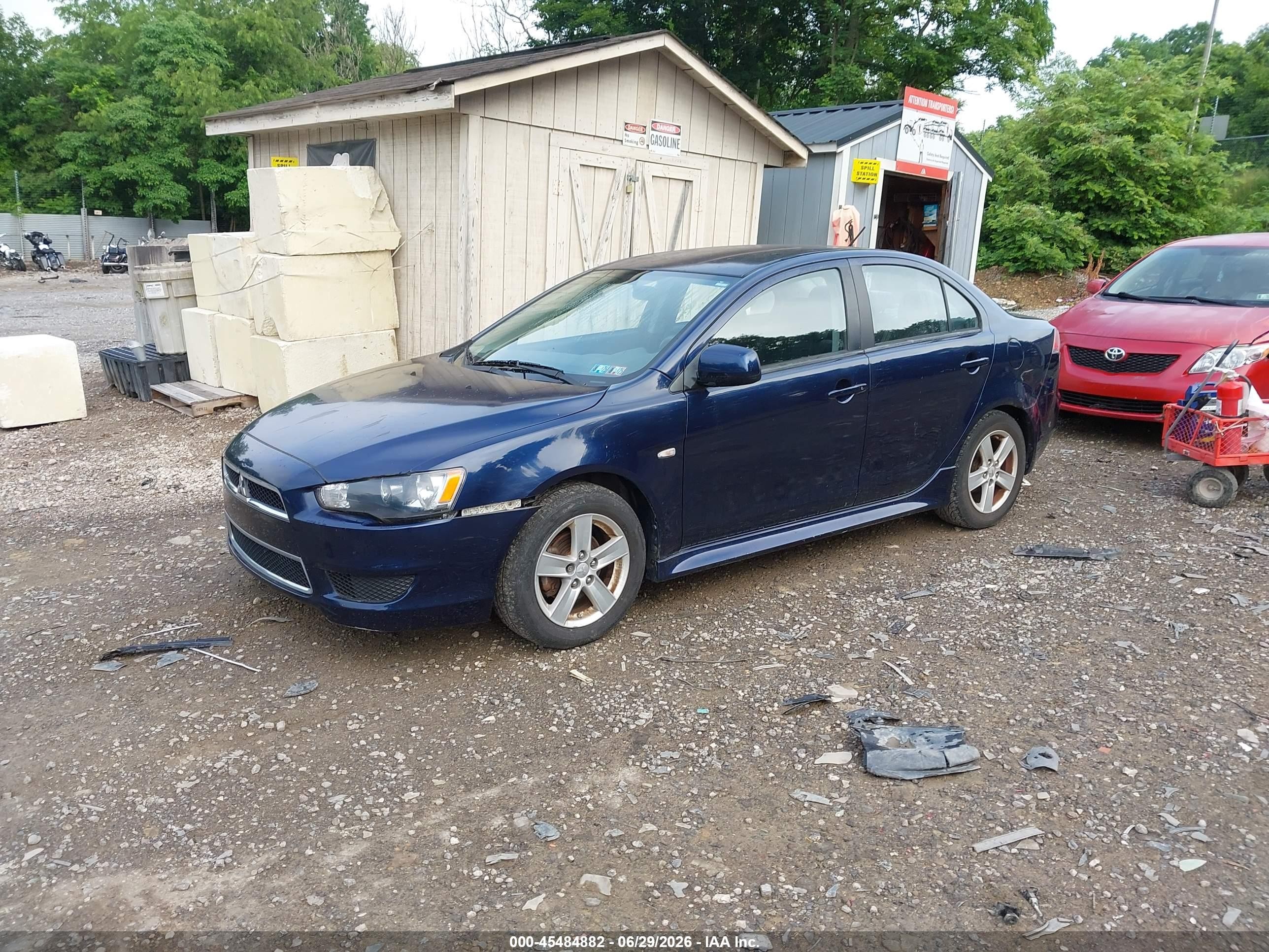 2014 Mitsubishi Lancer Se Blue vin: JA32V2FW0EU008616