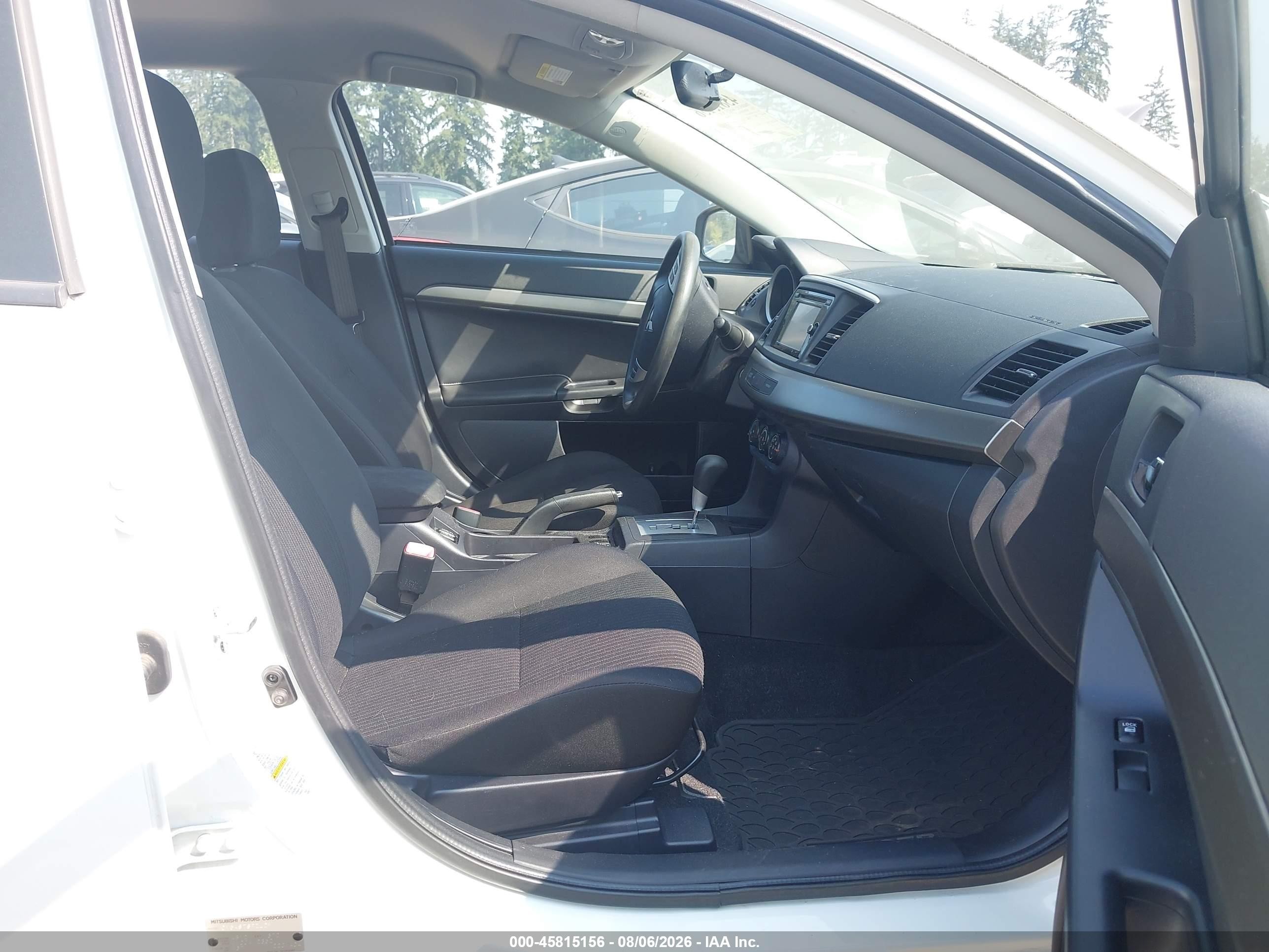 2015 Mitsubishi Lancer Se White vin: JA32V2FW0FU024719