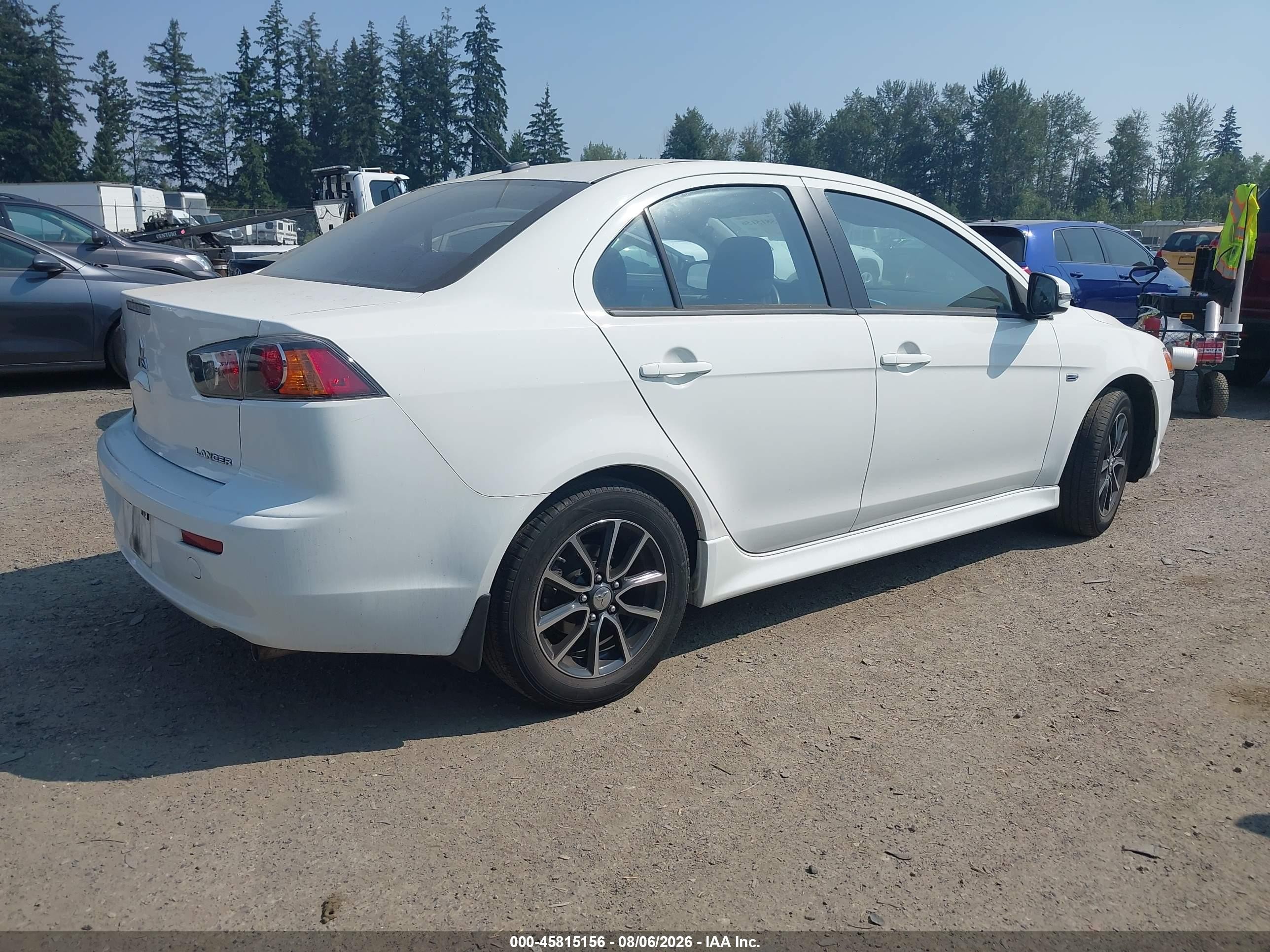 2015 Mitsubishi Lancer Se White vin: JA32V2FW0FU024719