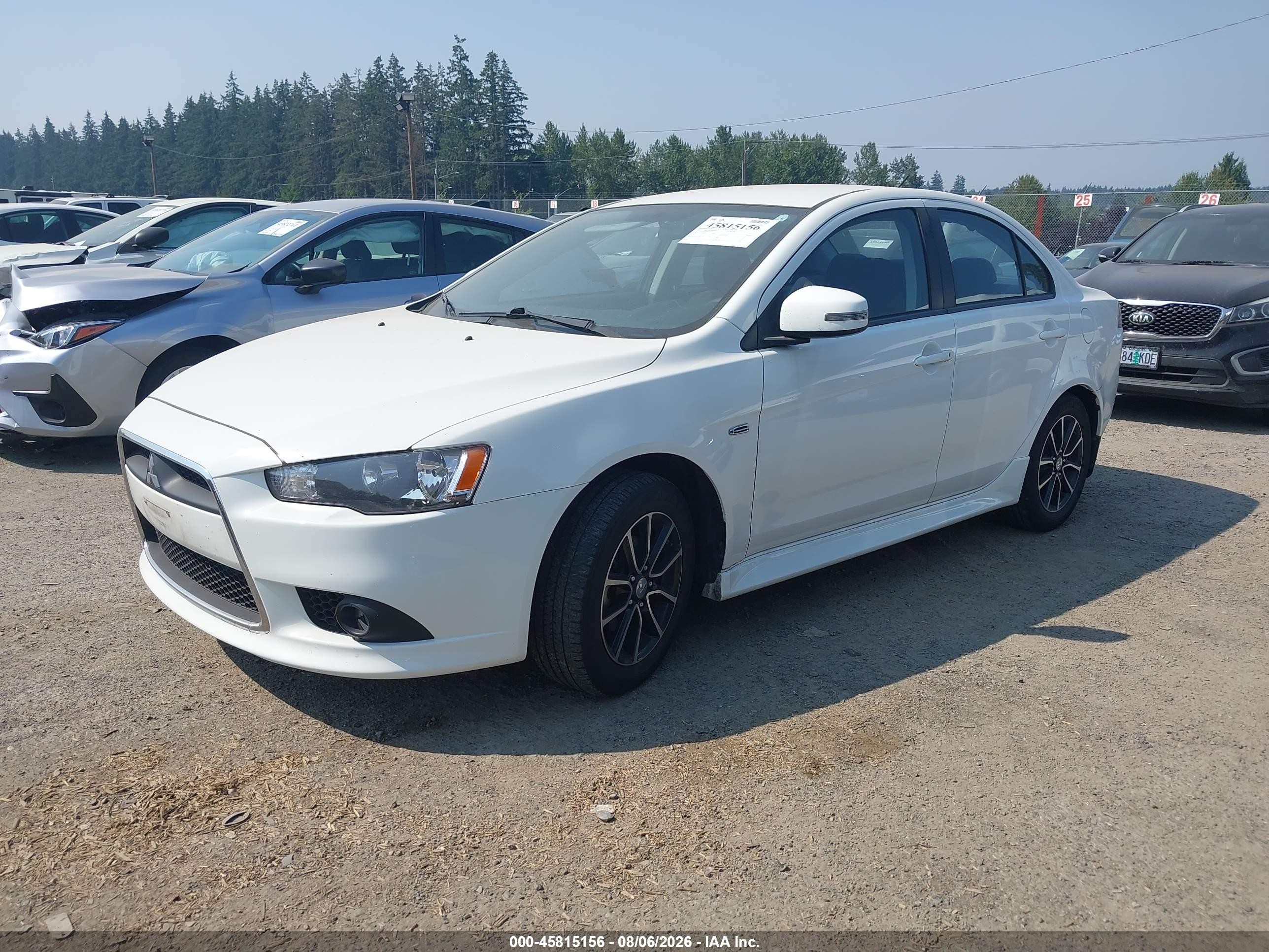 2015 Mitsubishi Lancer Se White vin: JA32V2FW0FU024719