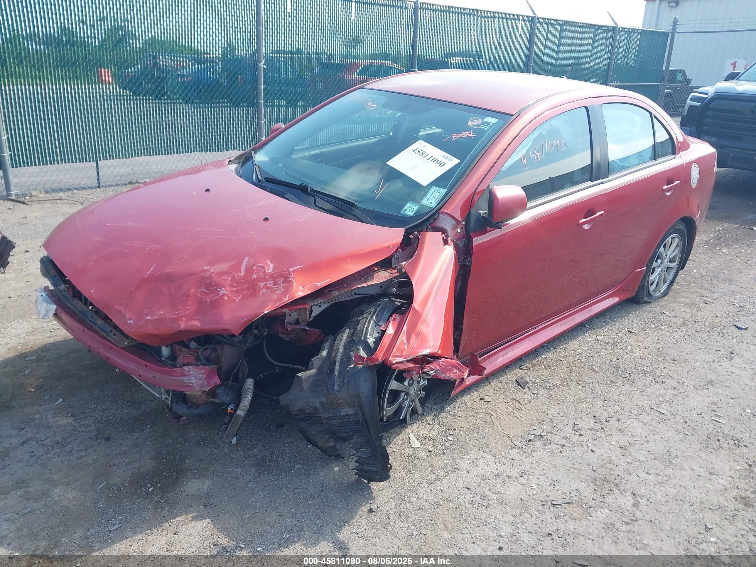 2012 Mitsubishi Lancer Se Red vin: JA32V2FW1CU009822
